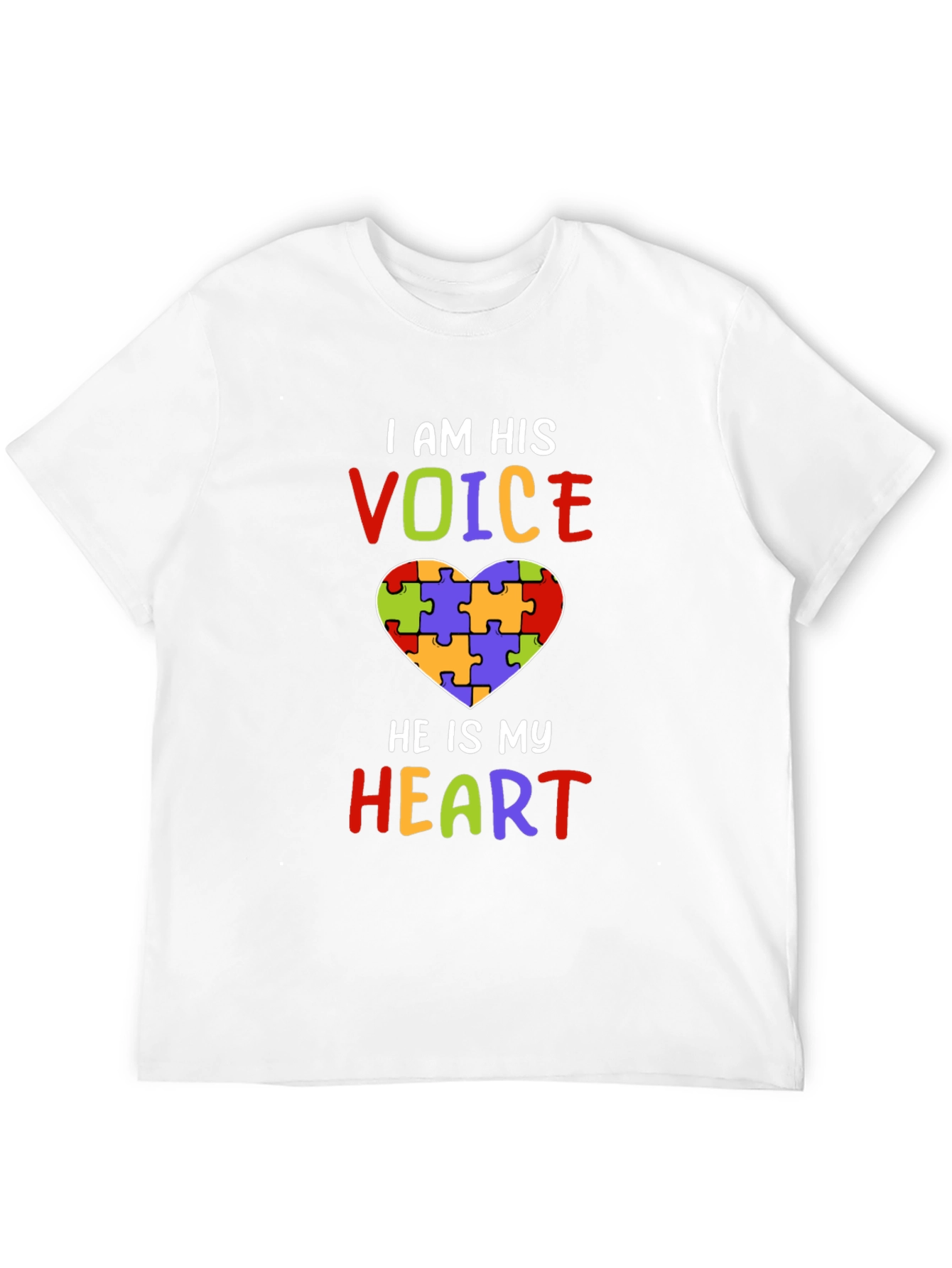 Autism Awareness Heart Puzzle T-Shirt