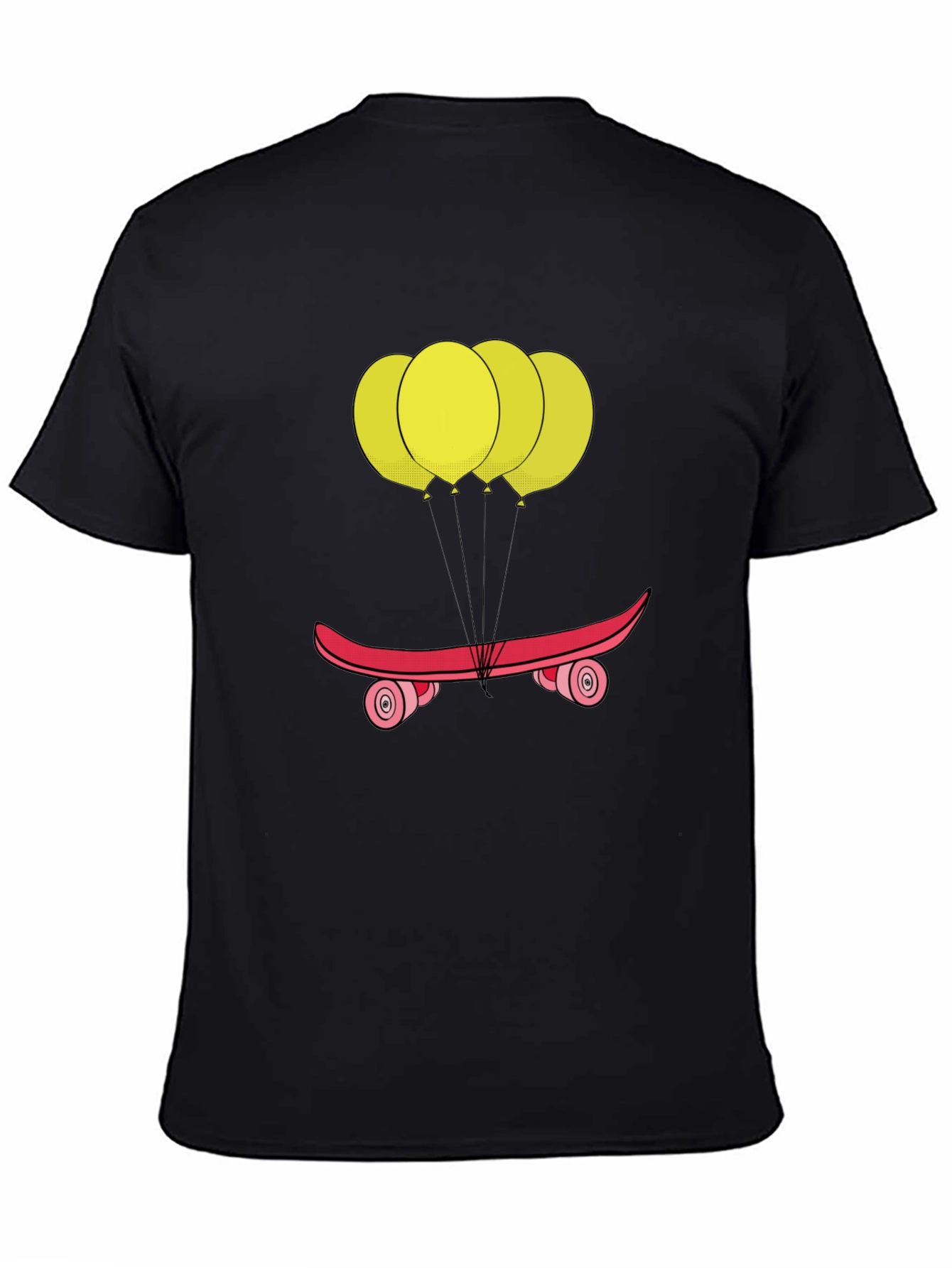 Skateboard Balloons Graphic Tee - Casual Comfort