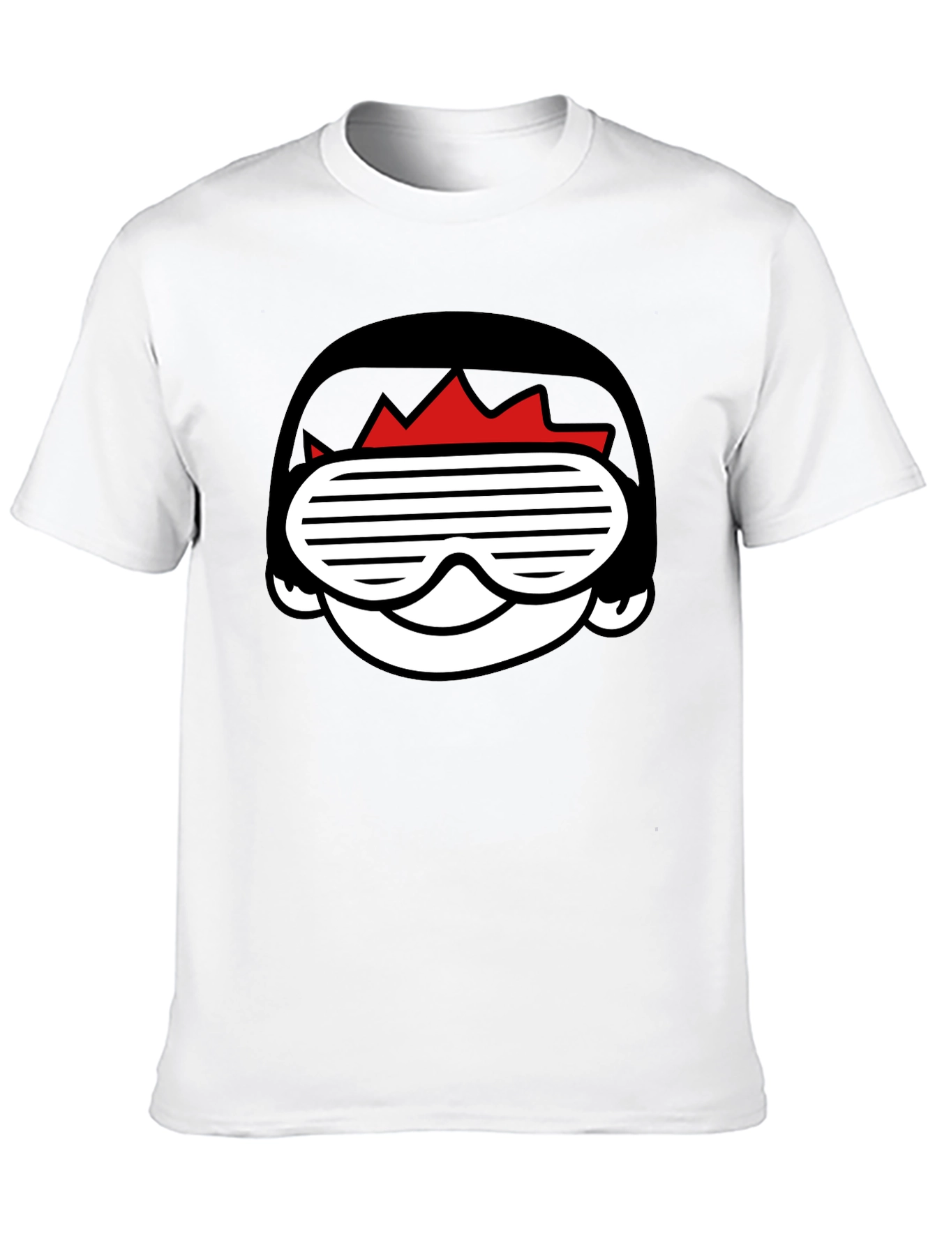 Cool Cartoon Graphic Black T-Shirt for Men