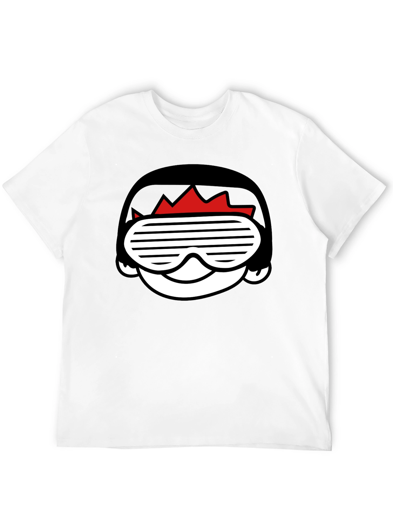Cool Cartoon Graphic Black T-Shirt for Men