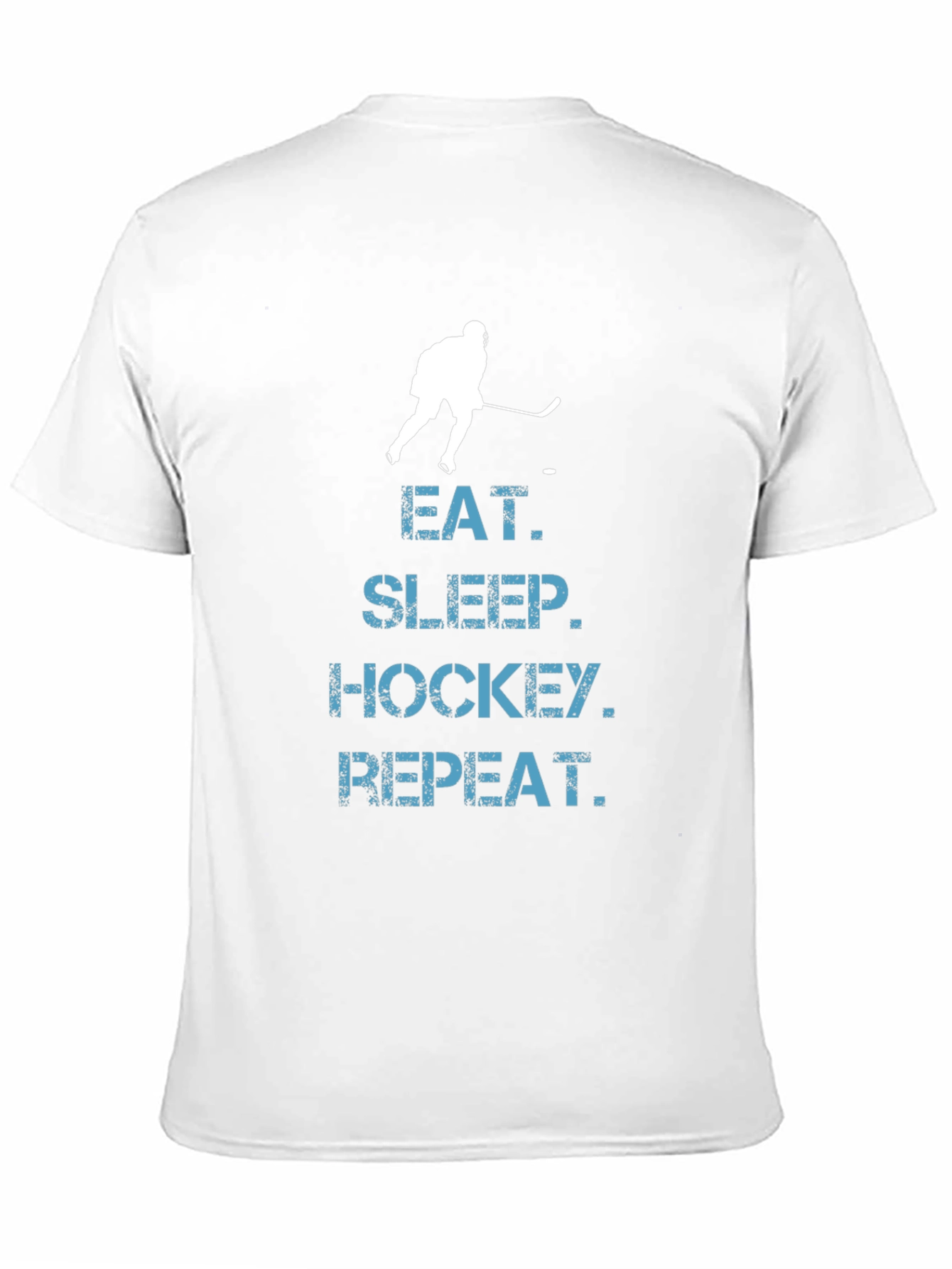 Eat Sleep Hockey Repeat T-Shirt - Black Graphic Tee