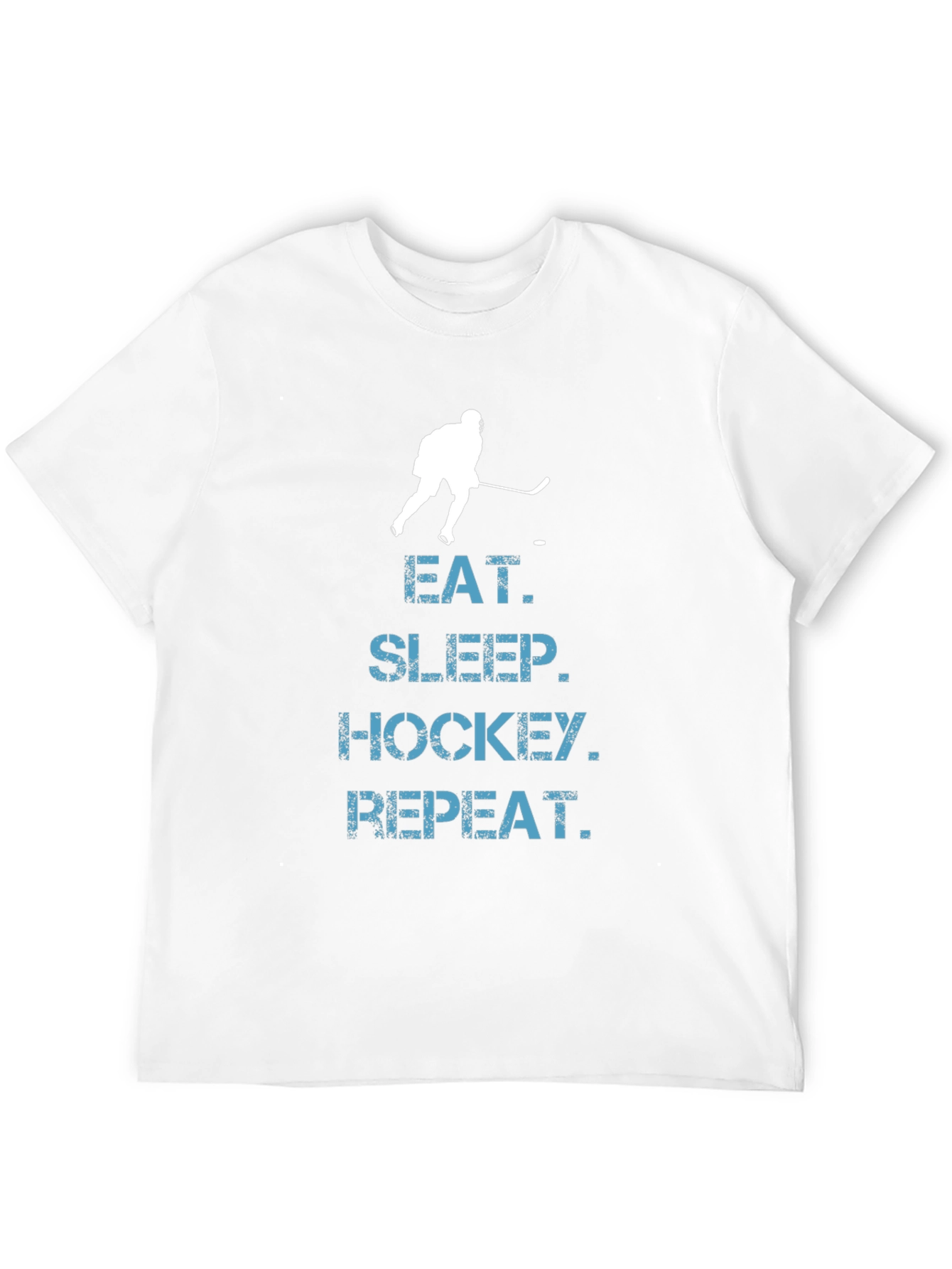 Eat Sleep Hockey Repeat T-Shirt - Black Graphic Tee