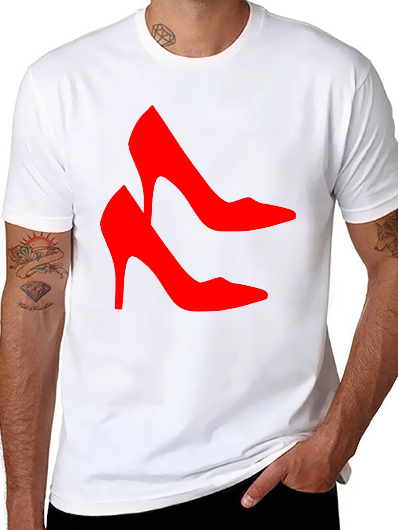 Red High Heel Shoes Graphic T-Shirt