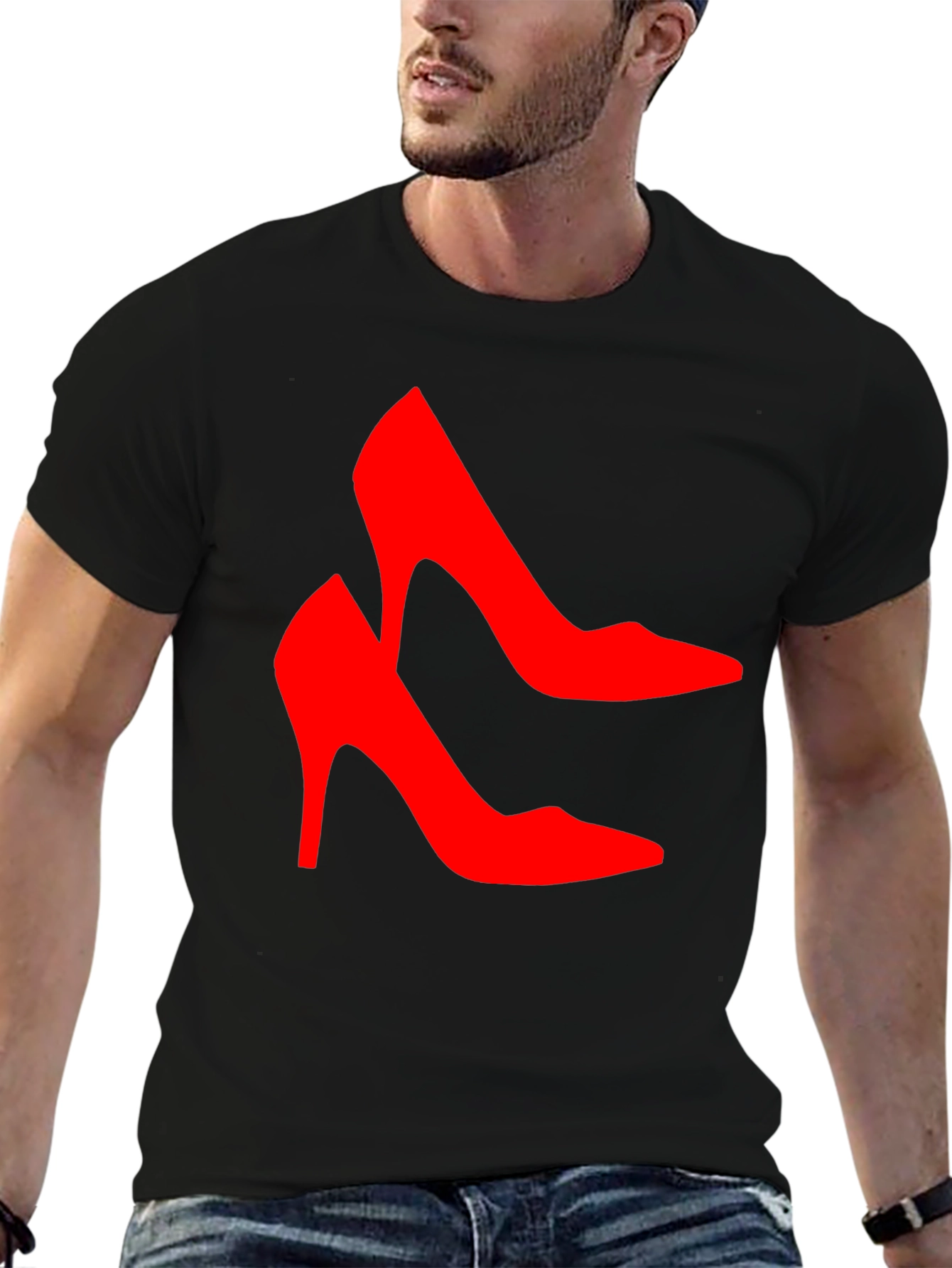 Red High Heel Shoes Graphic T-Shirt