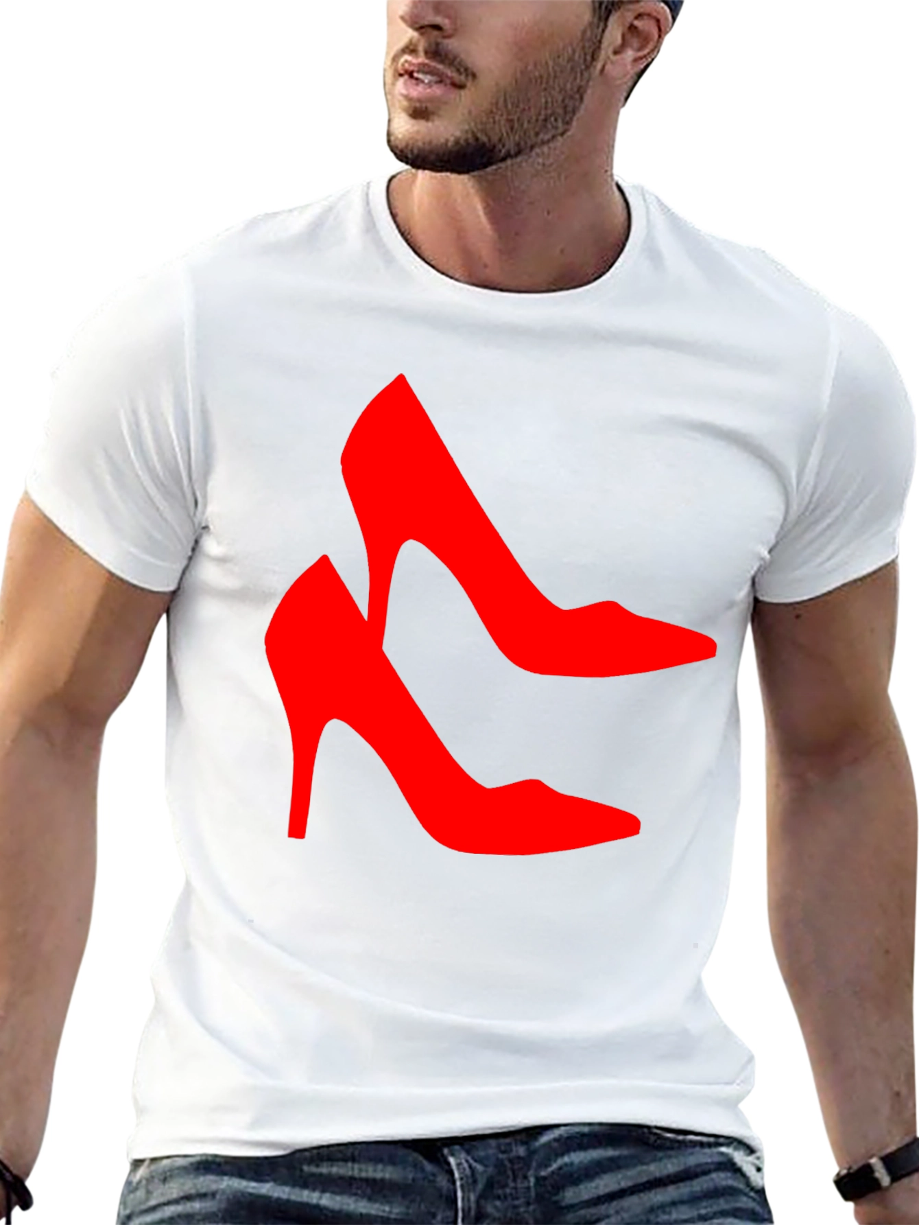 Red High Heel Shoes Graphic T-Shirt