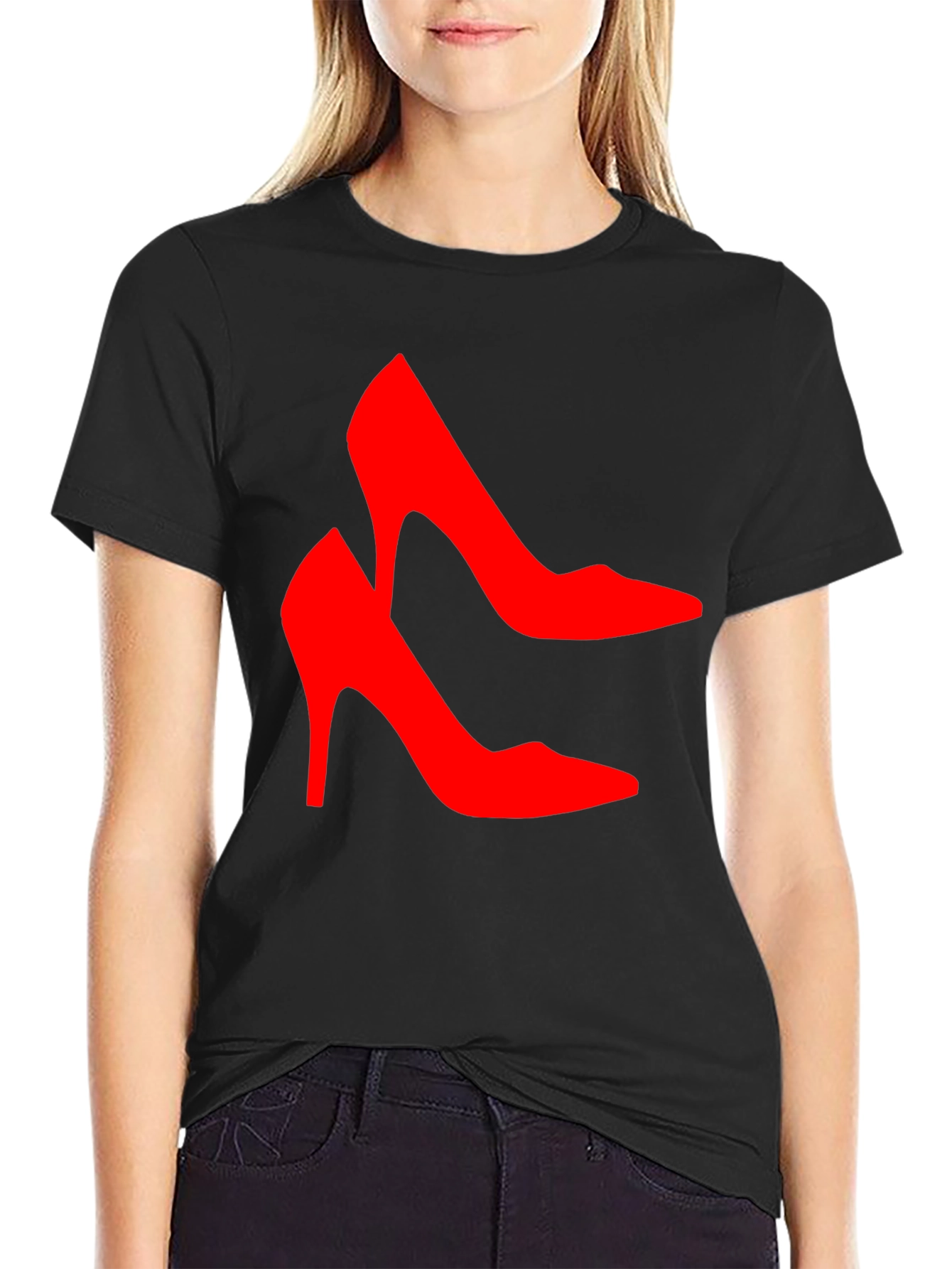 Red High Heel Shoes Graphic T-Shirt