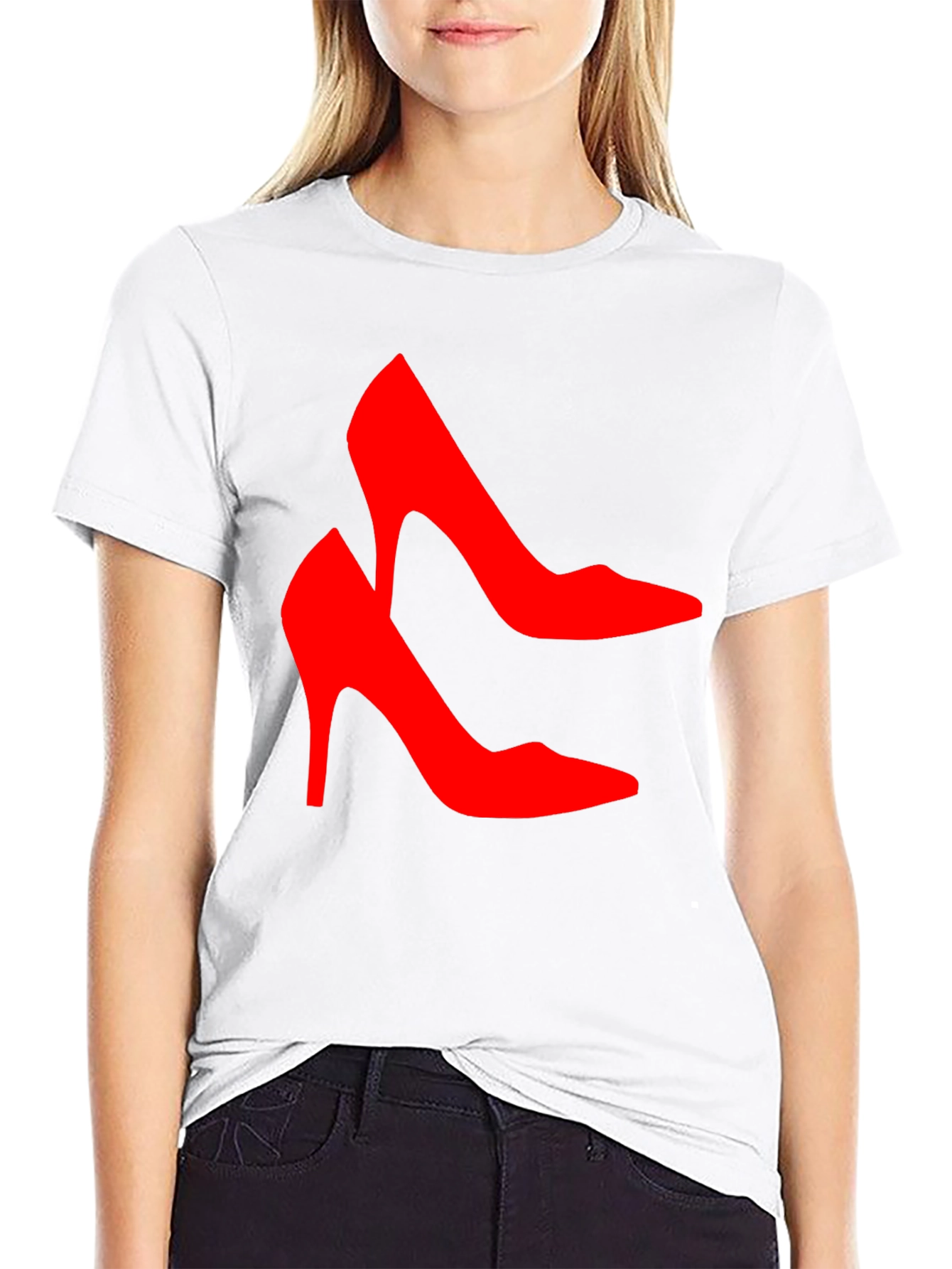 Red High Heel Shoes Graphic T-Shirt