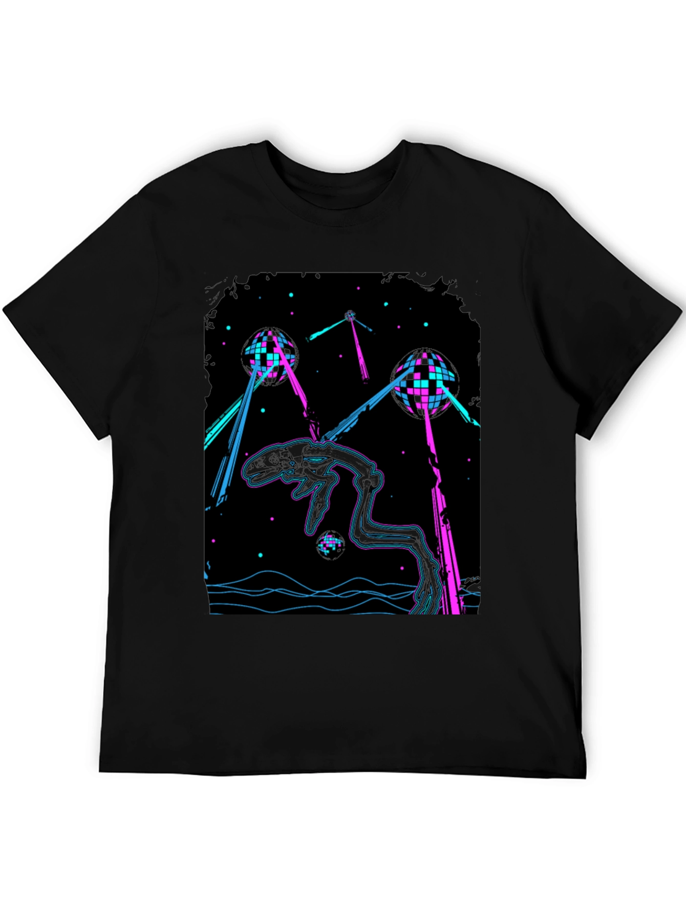 Retro Alien Invasion Disco T-Shirt
