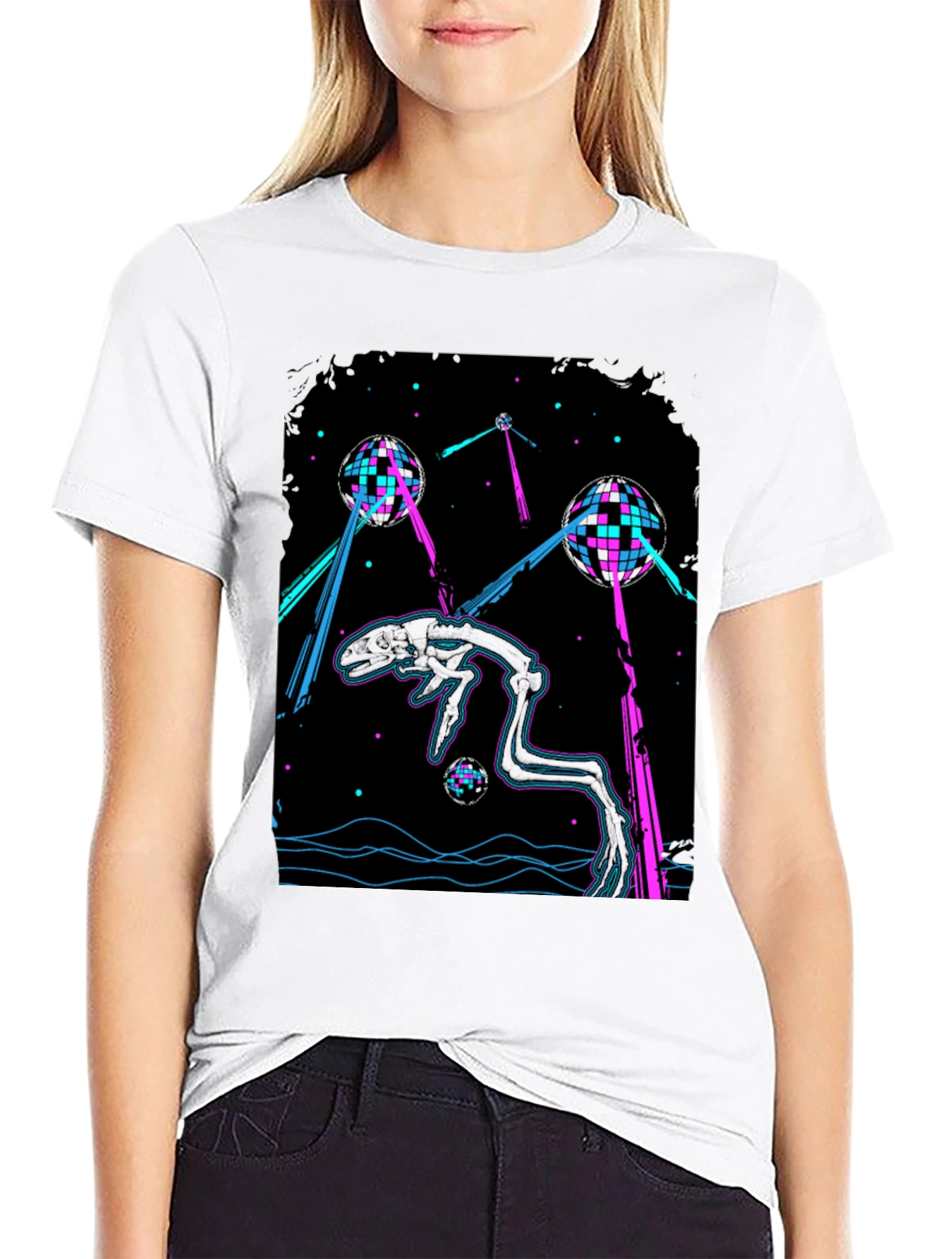 Retro Alien Invasion Disco T-Shirt