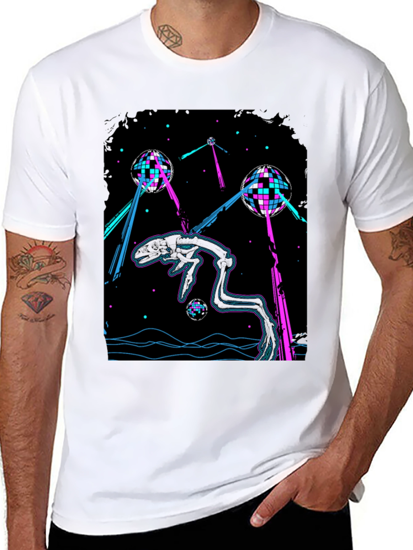 Retro Alien Invasion Disco T-Shirt
