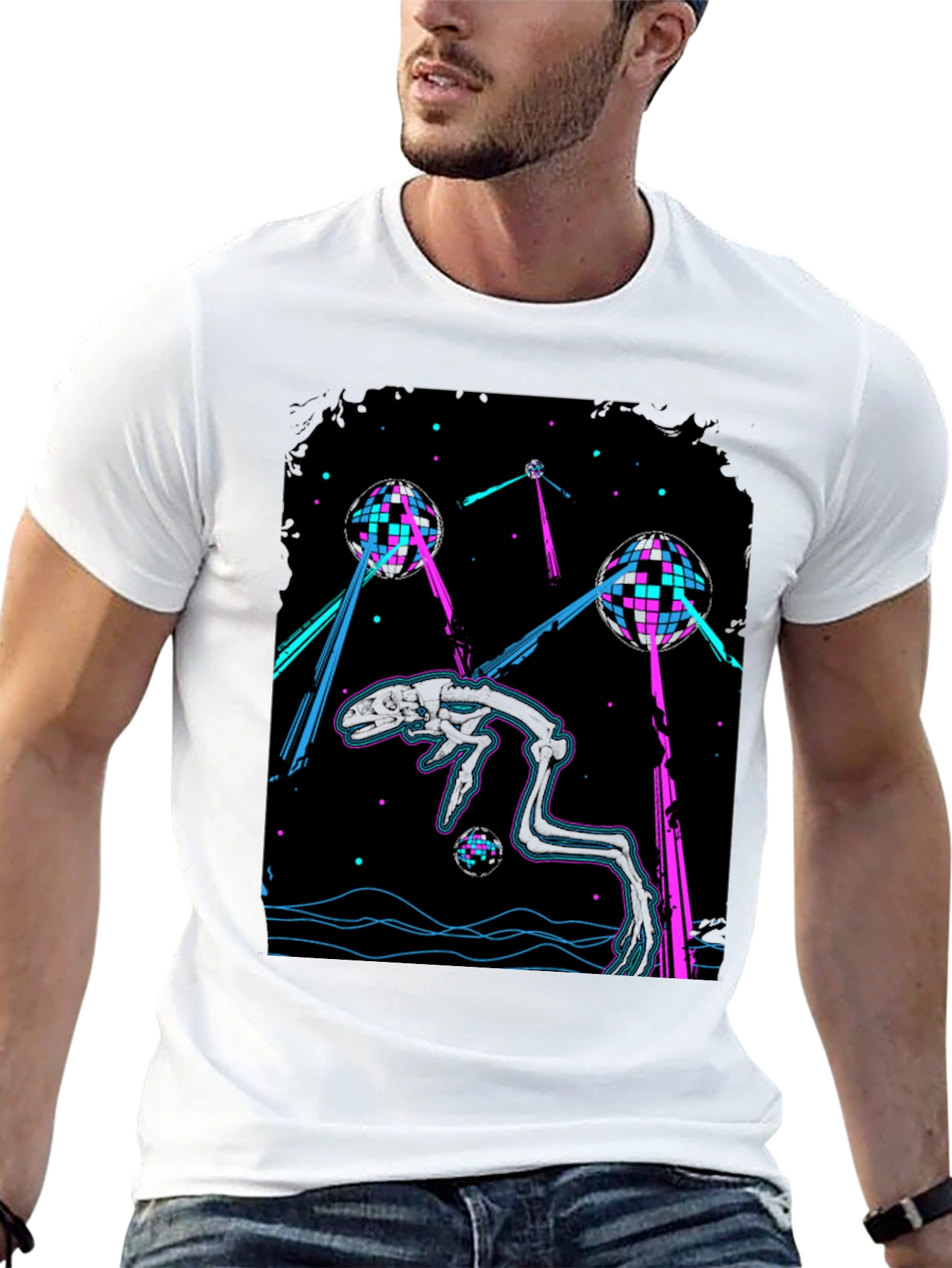 Retro Alien Invasion Disco T-Shirt