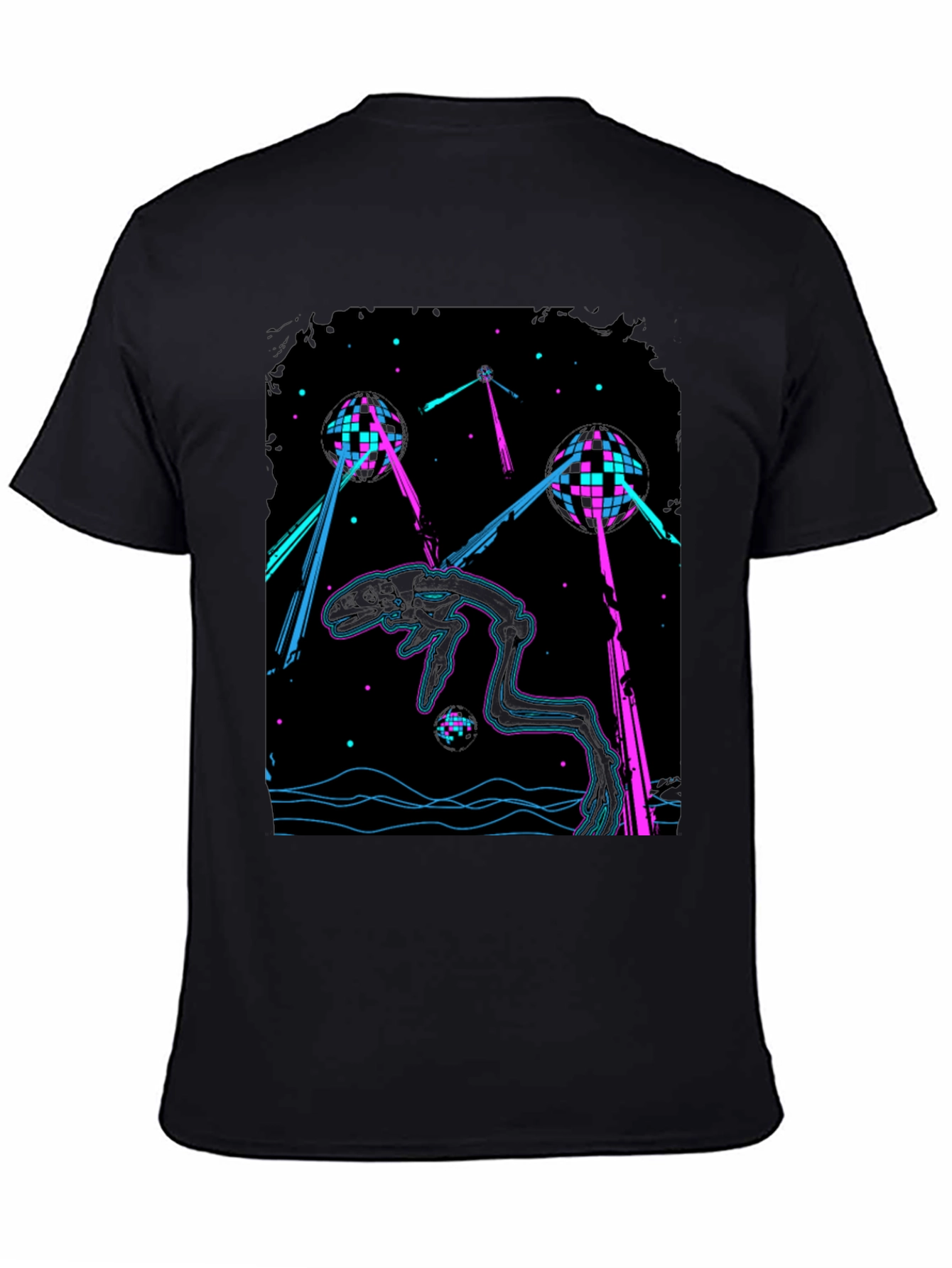 Retro Alien Invasion Disco T-Shirt