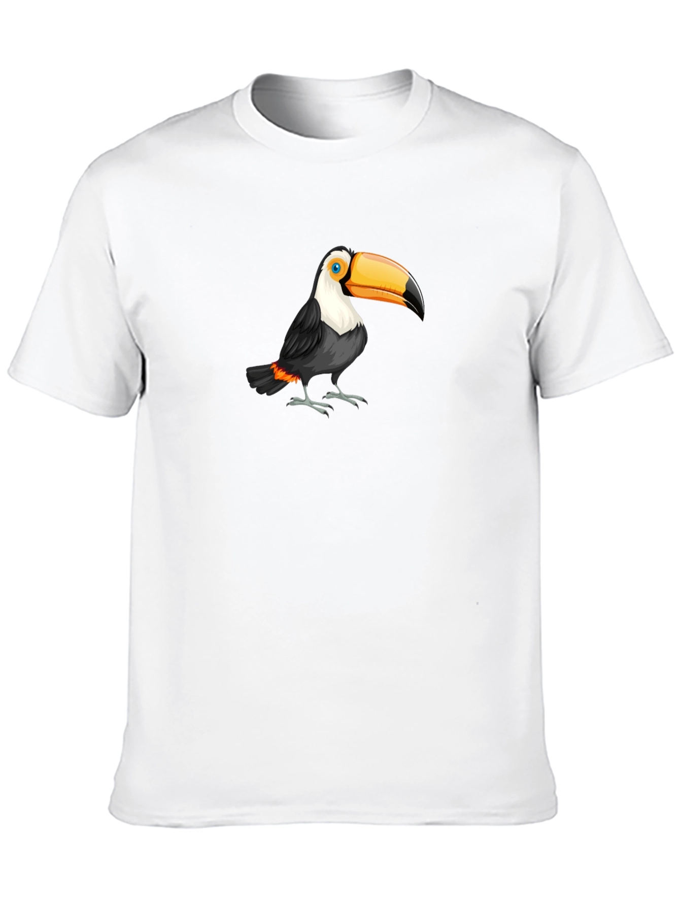 Toucan Graphic Print Black T-Shirt