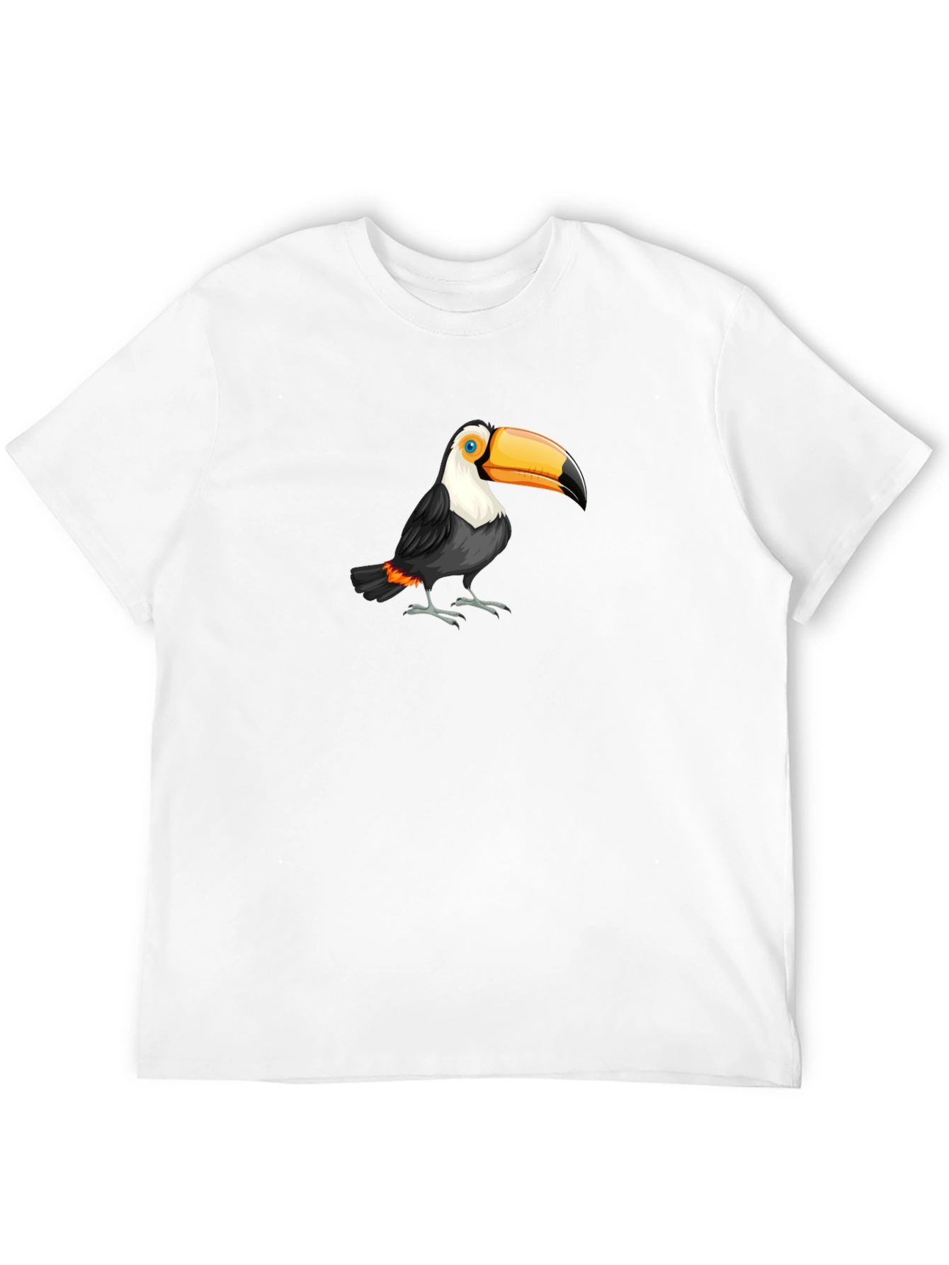 Toucan Graphic Print Black T-Shirt