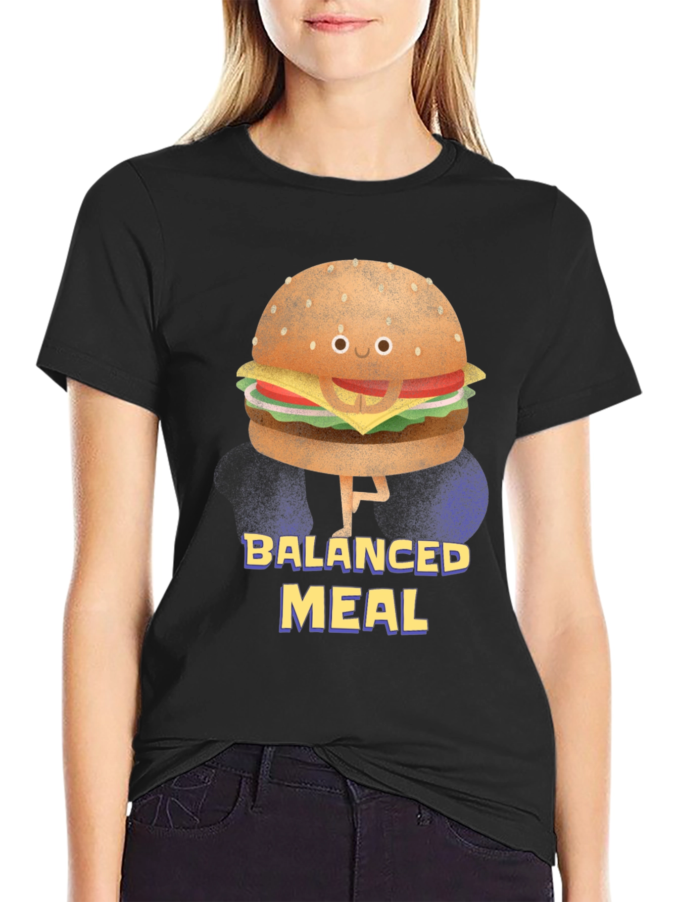 Balanced Meal Funny Burger T-Shirt