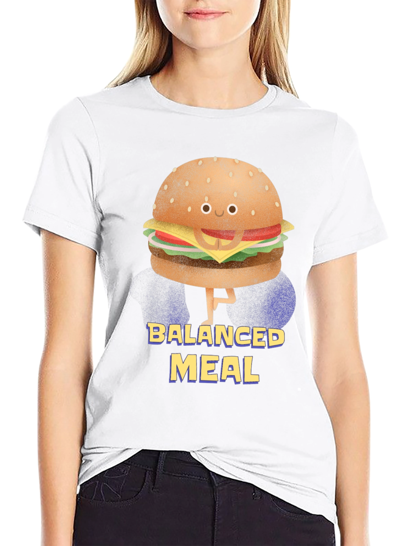 Balanced Meal Funny Burger T-Shirt