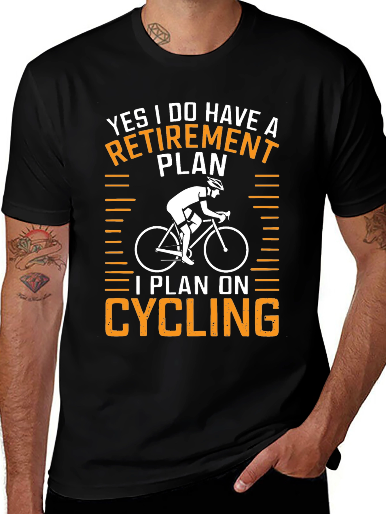 Cycling Retirement Plan Graphic T-Shirt