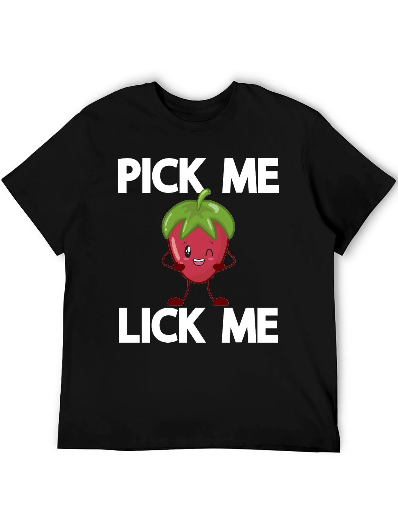Pick Me Lick Me Strawberry Graphic Tee
