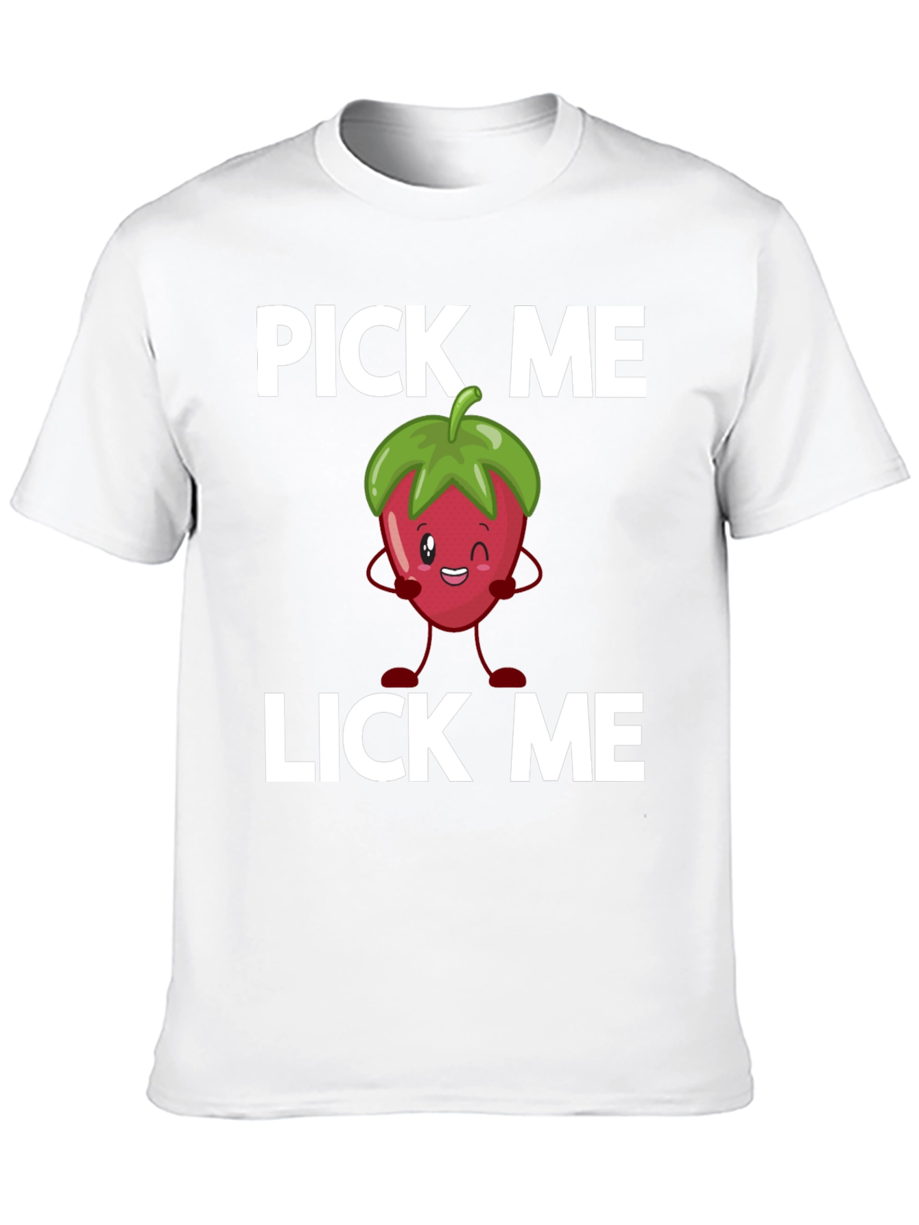 Pick Me Lick Me Strawberry Graphic Tee
