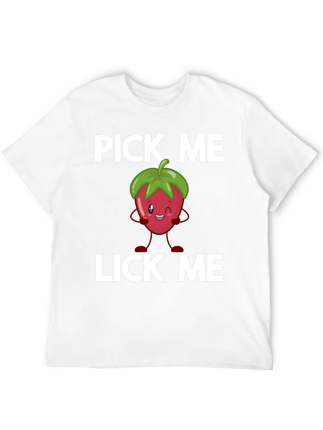 Pick Me Lick Me Strawberry Graphic Tee