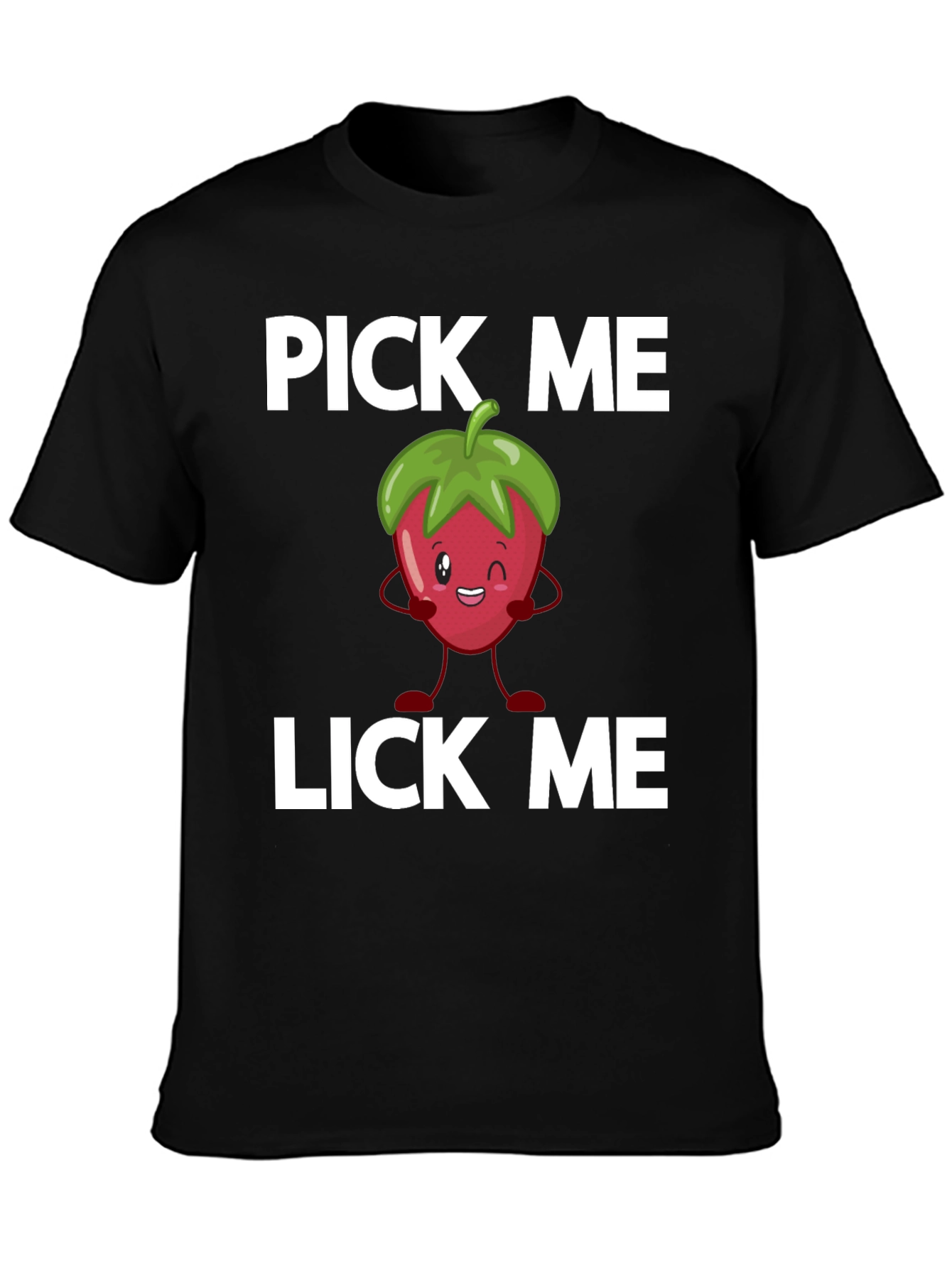 Pick Me Lick Me Strawberry Graphic Tee