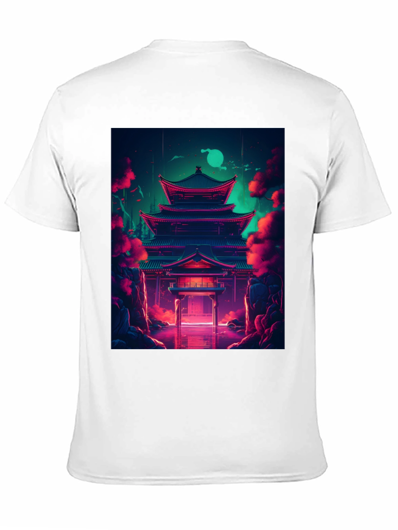 Neon Temple Graphic Tee