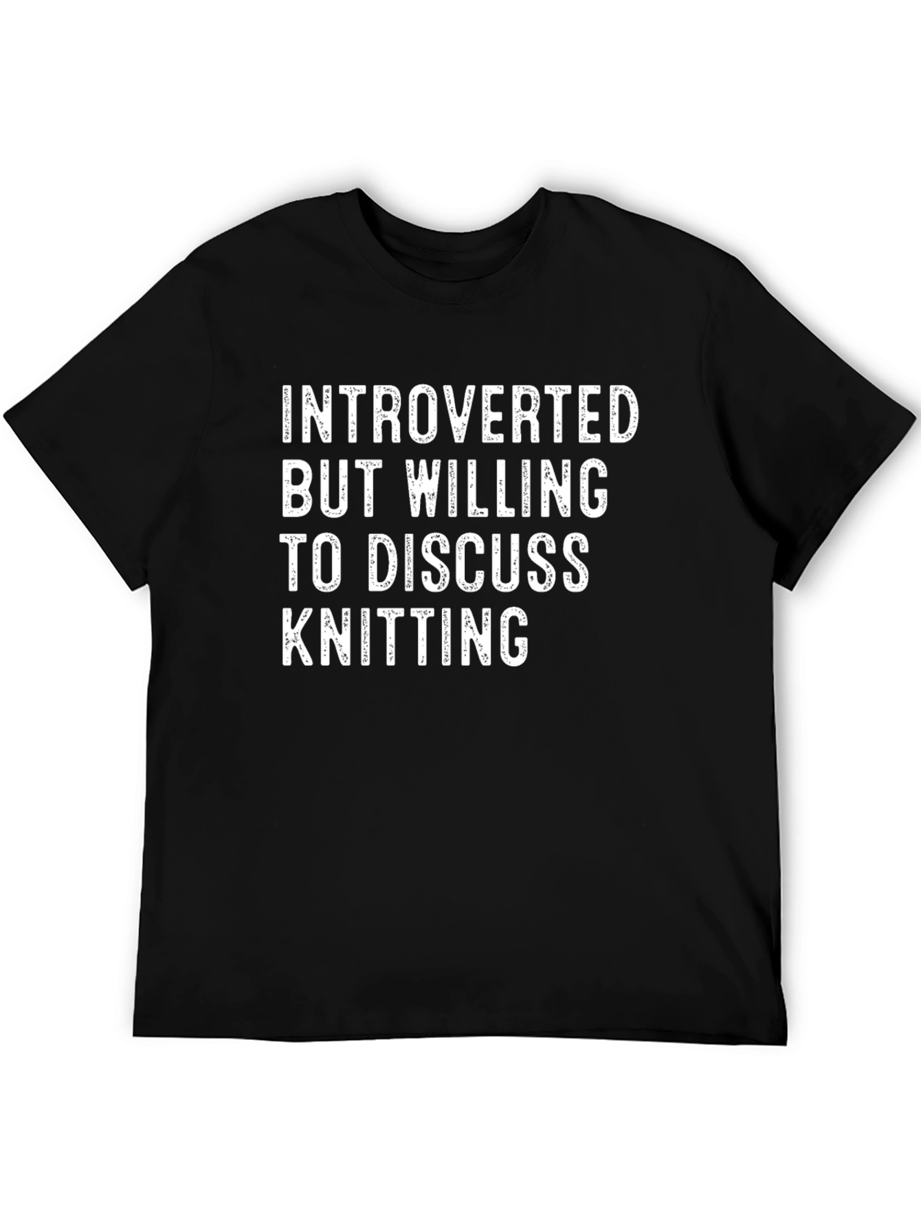 Introverted Knitting T-Shirt - Funny Hobby Tee