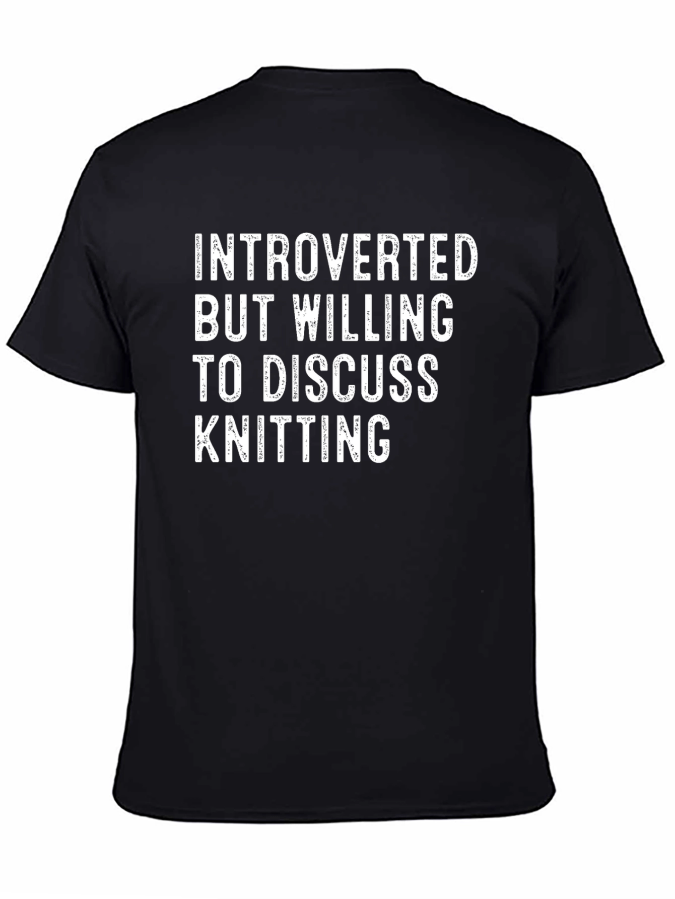 Introverted Knitting T-Shirt - Funny Hobby Tee