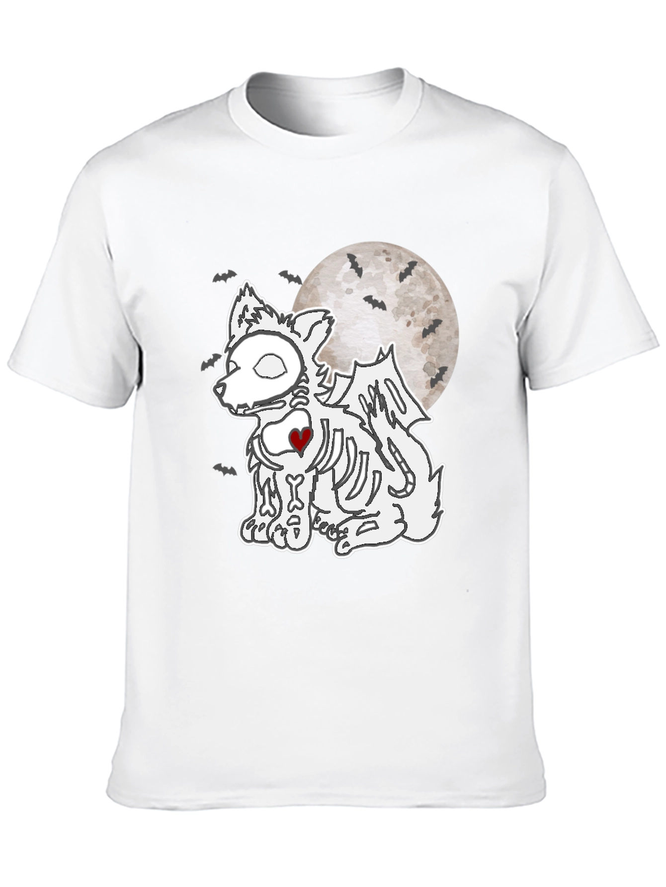 Halloween Skeleton Dog T-Shirt