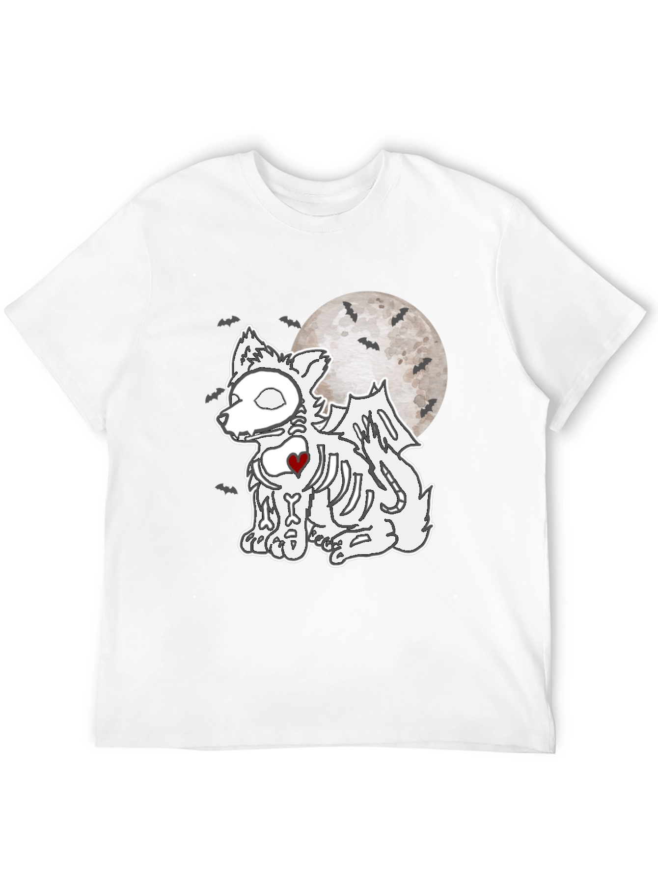 Halloween Skeleton Dog T-Shirt