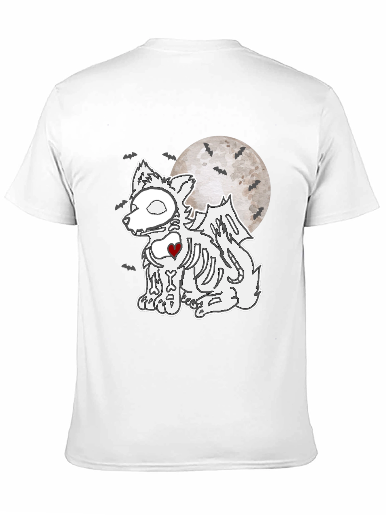 Halloween Skeleton Dog T-Shirt