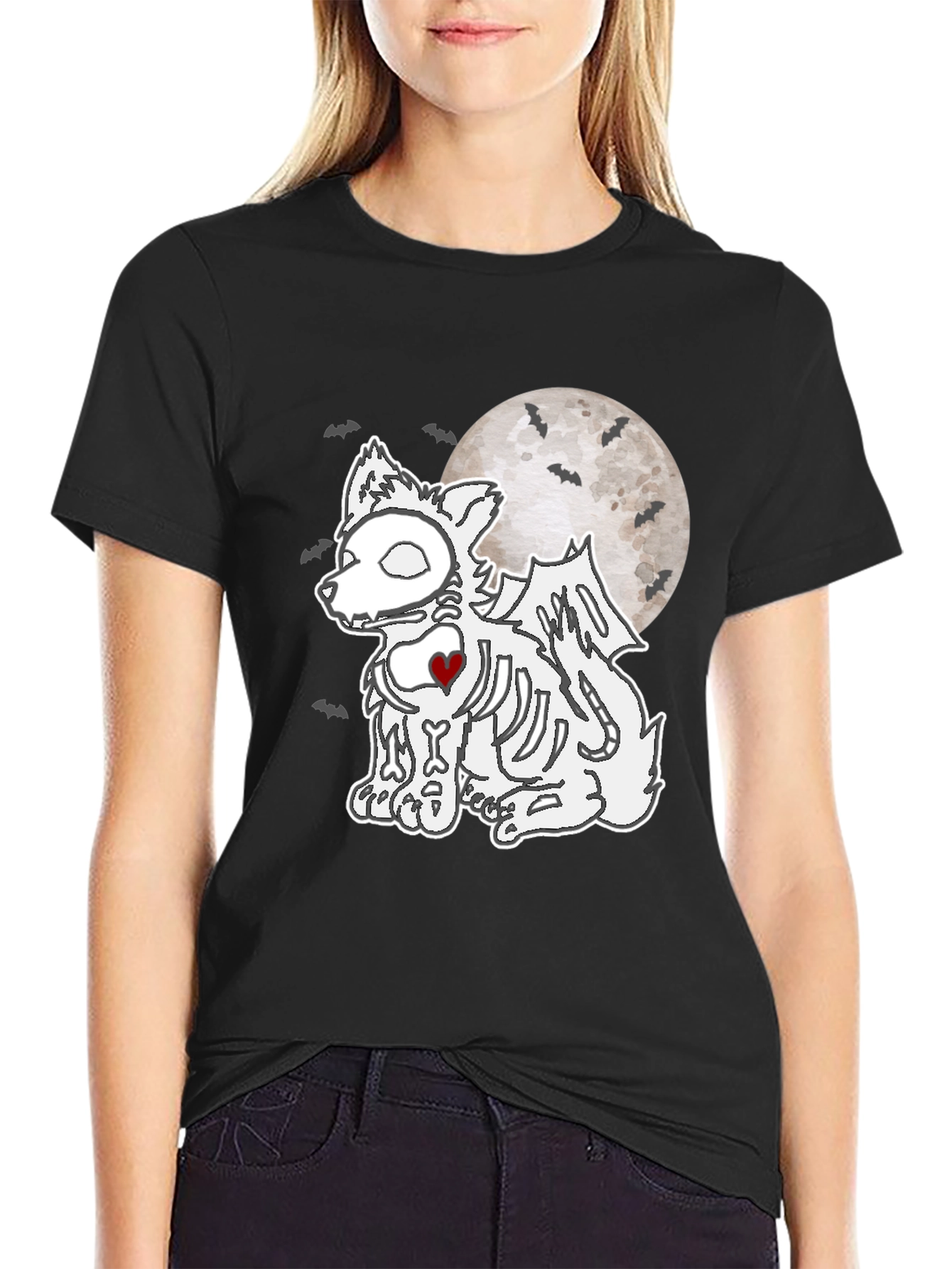 Halloween Skeleton Dog T-Shirt