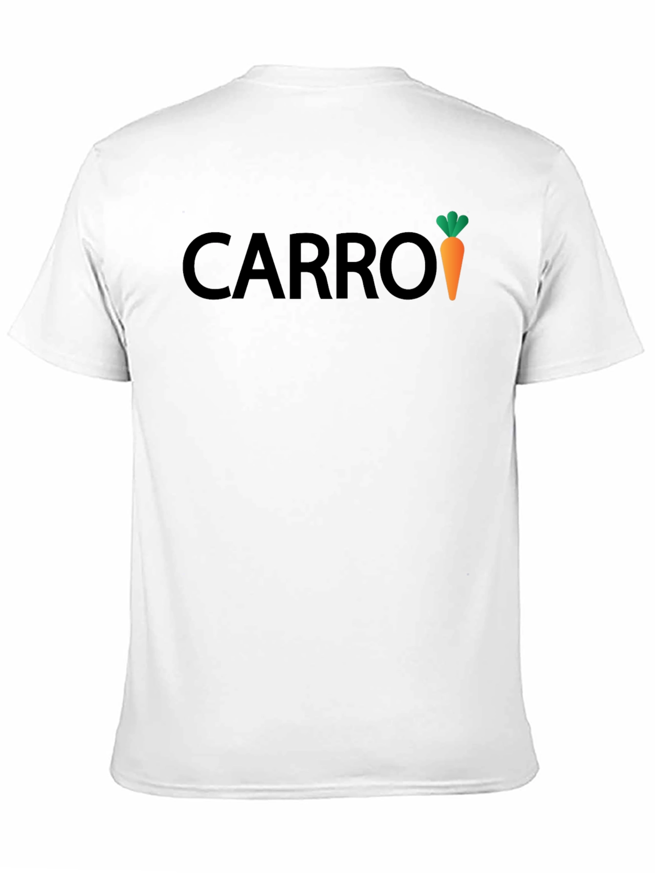 Carrot Graphic Print Black T-Shirt