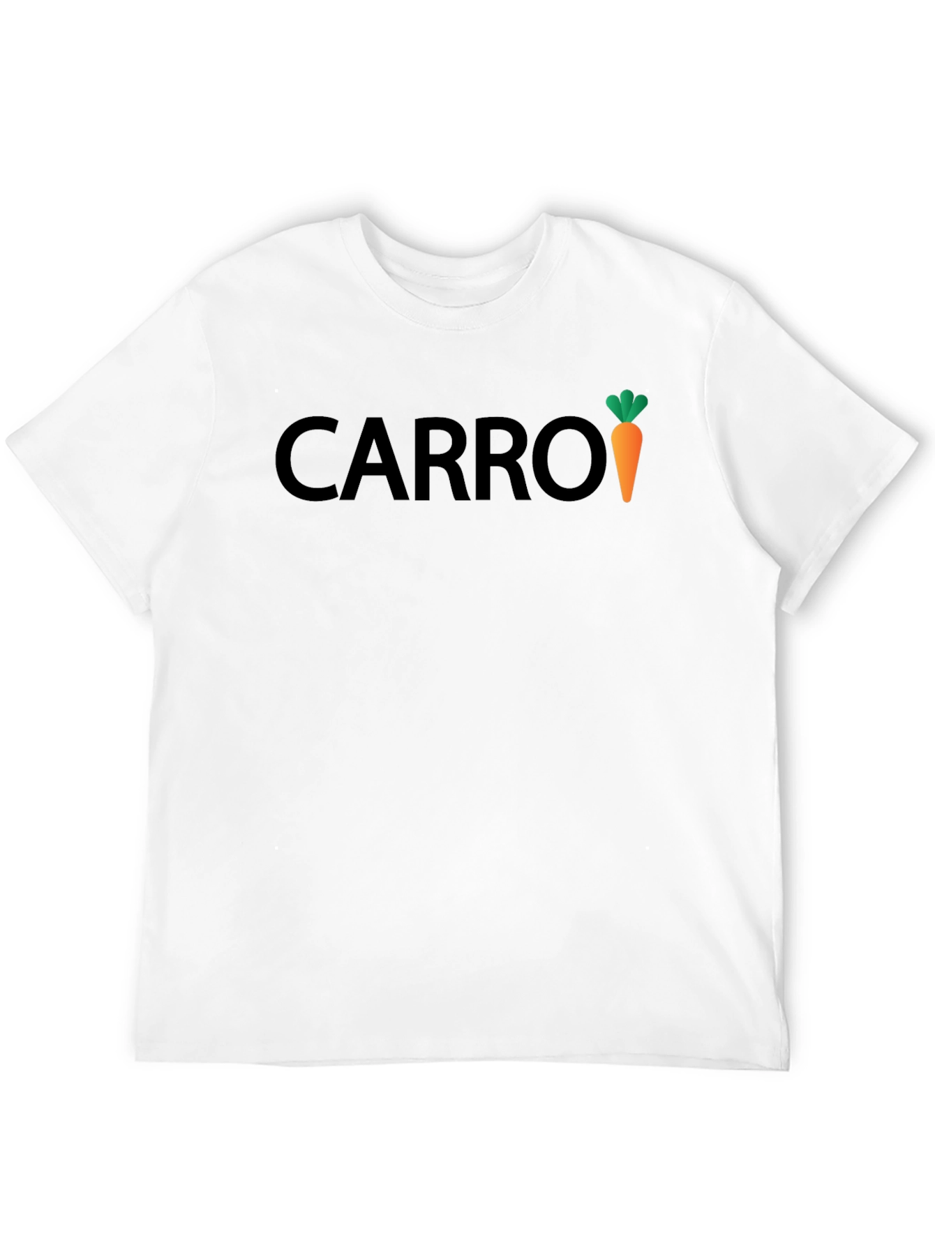 Carrot Graphic Print Black T-Shirt
