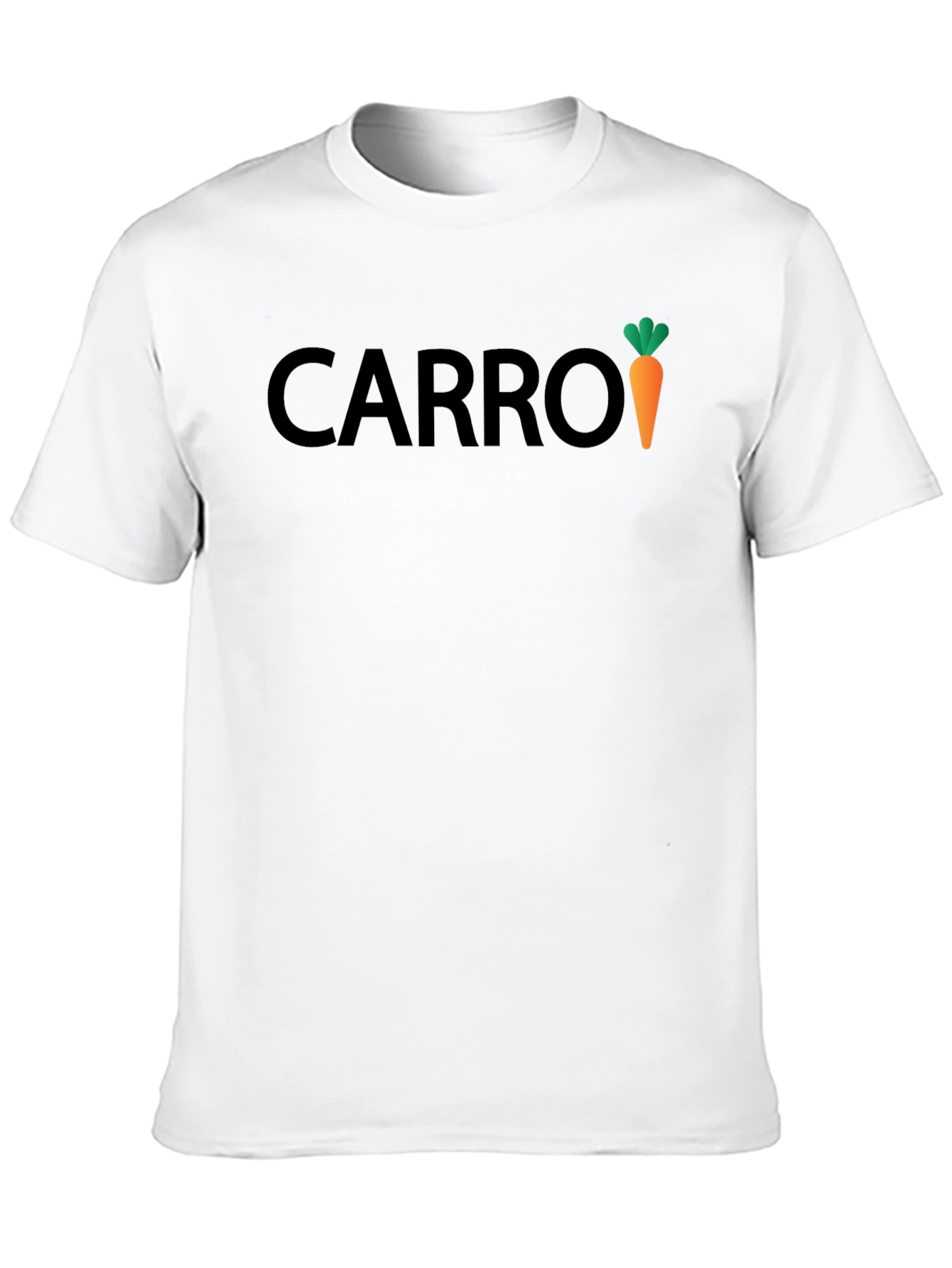 Carrot Graphic Print Black T-Shirt