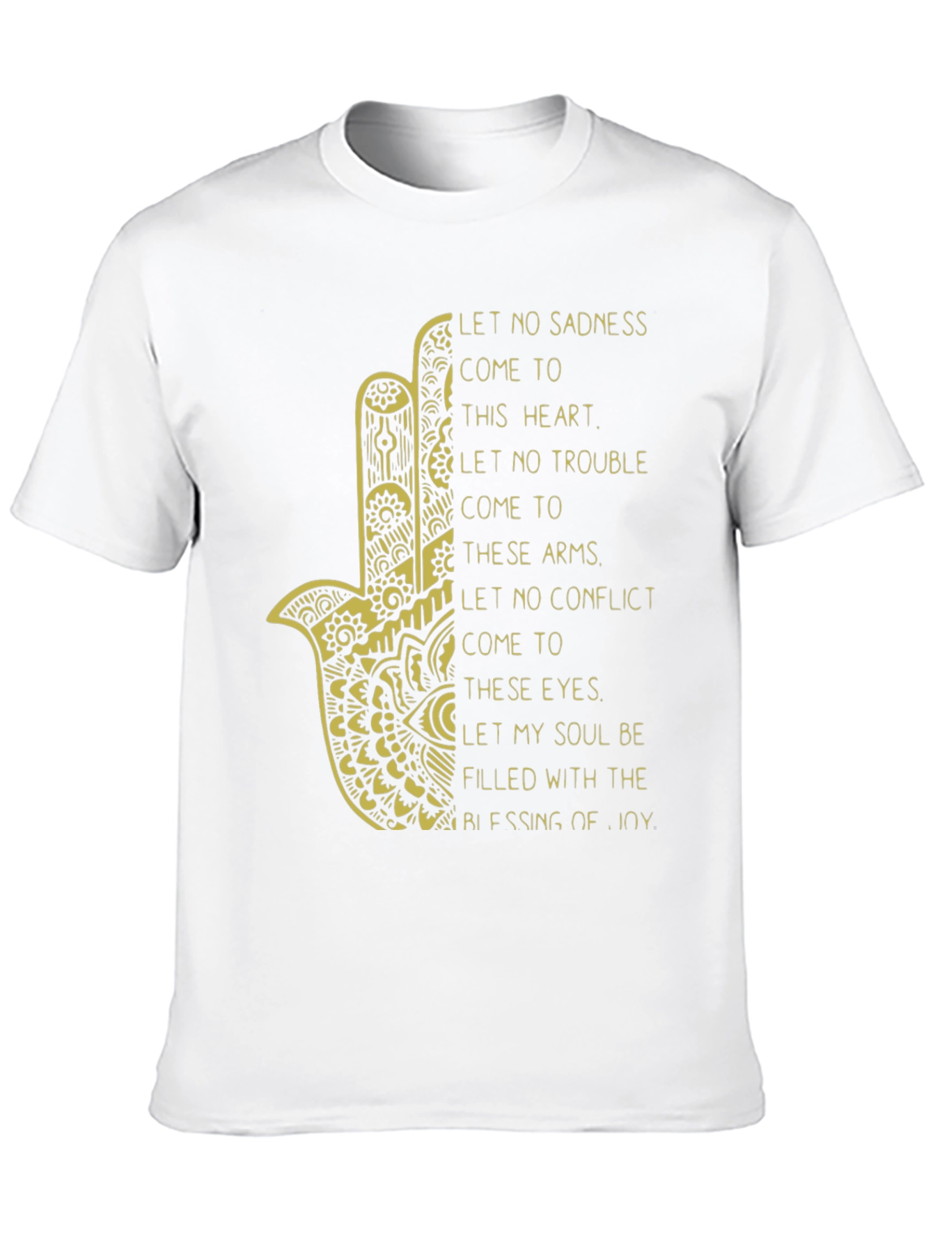 Hamsa Hand Graphic T-Shirt - Blessing of Joy