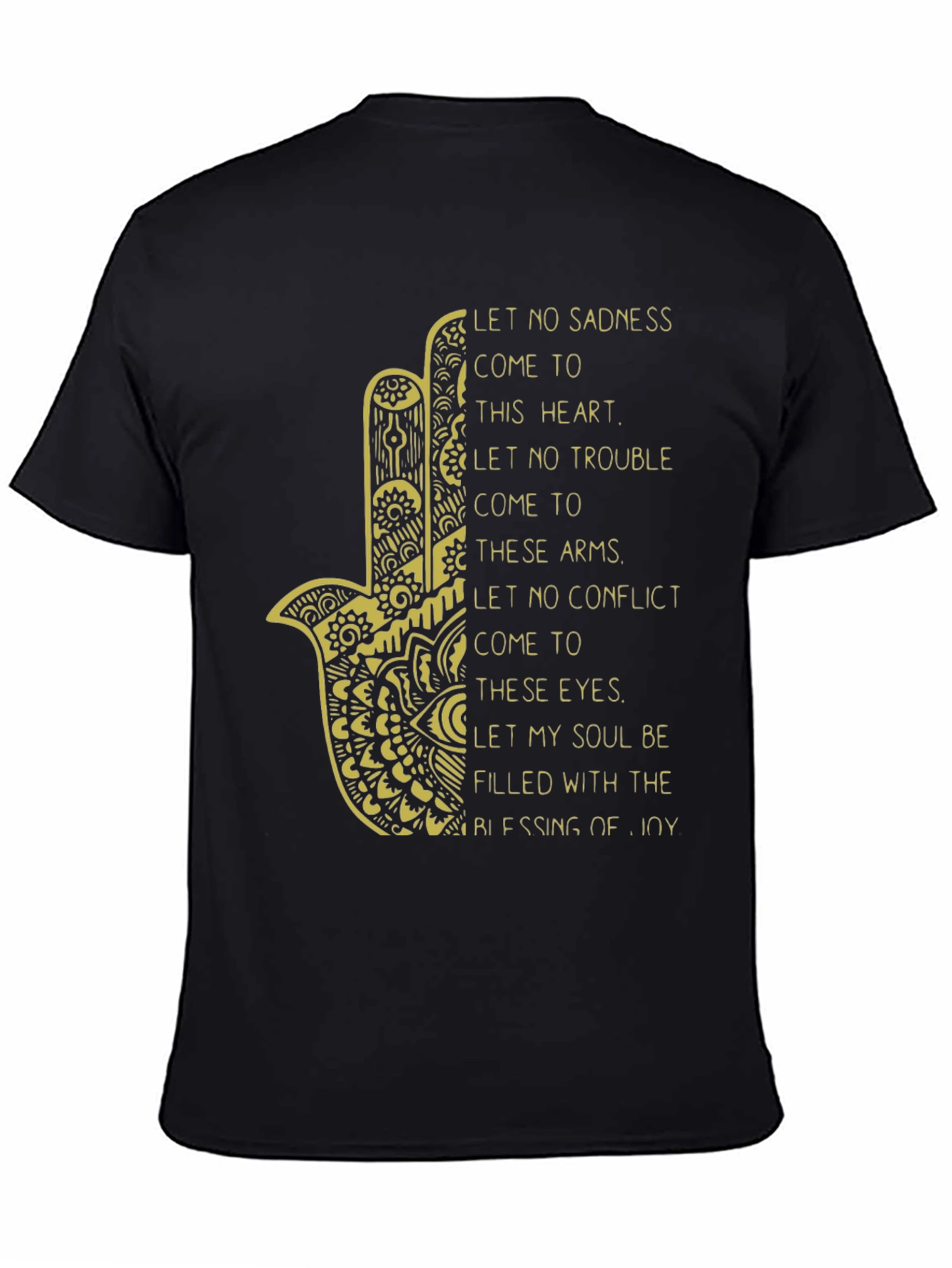 Hamsa Hand Graphic T-Shirt - Blessing of Joy