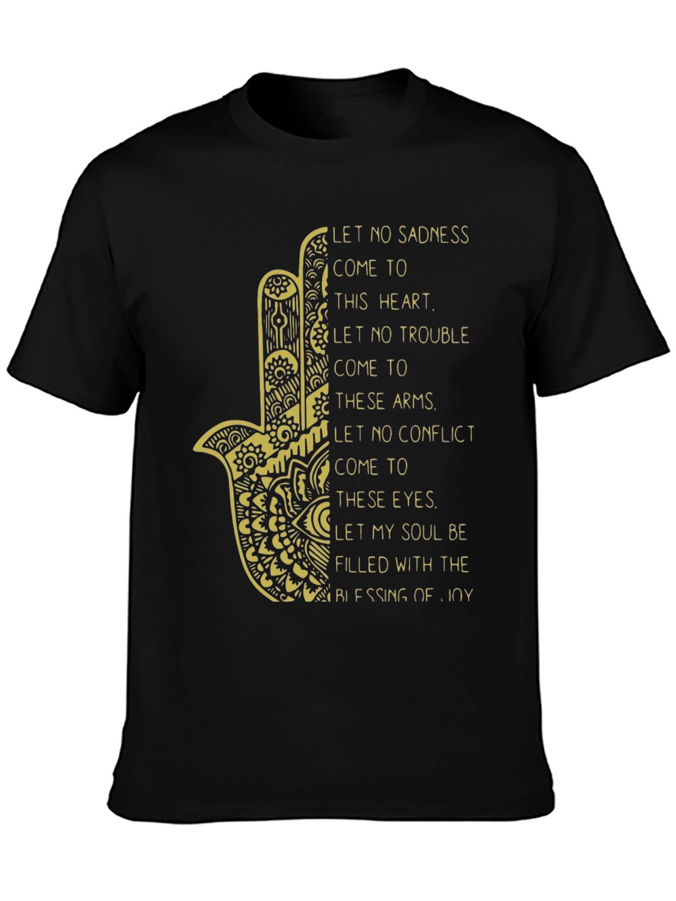 Hamsa Hand Graphic T-Shirt - Blessing of Joy