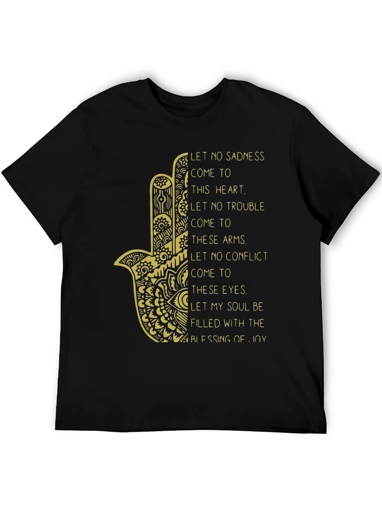 Hamsa Hand Graphic T-Shirt - Blessing of Joy