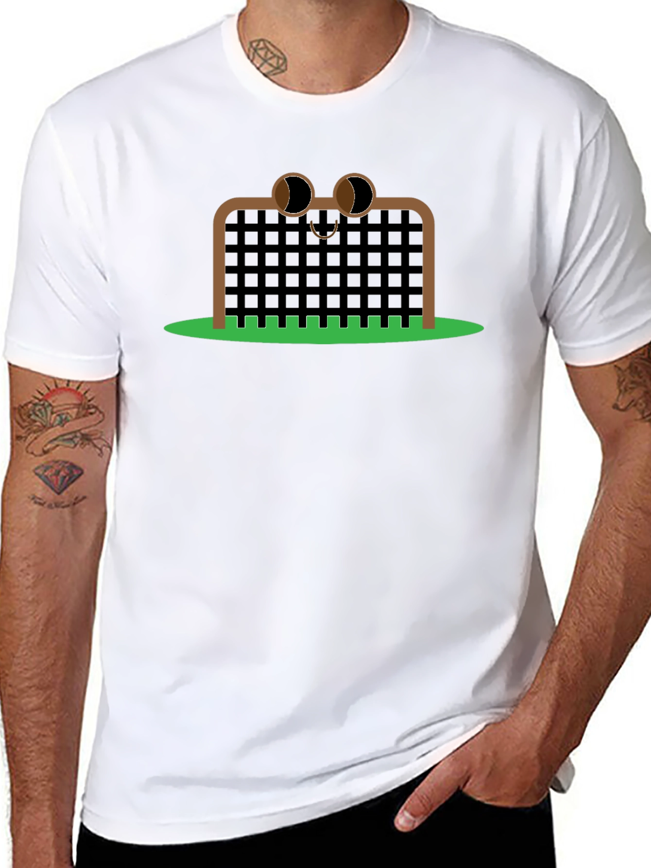 Funny Goalie T-Shirt - Soccer Goal Cartoon
