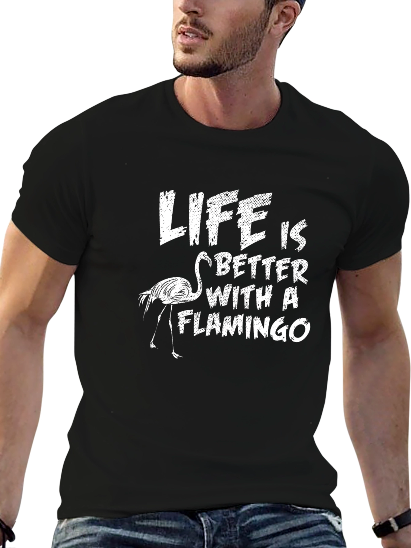 Life is Better with a Flamingo Graphic Tee