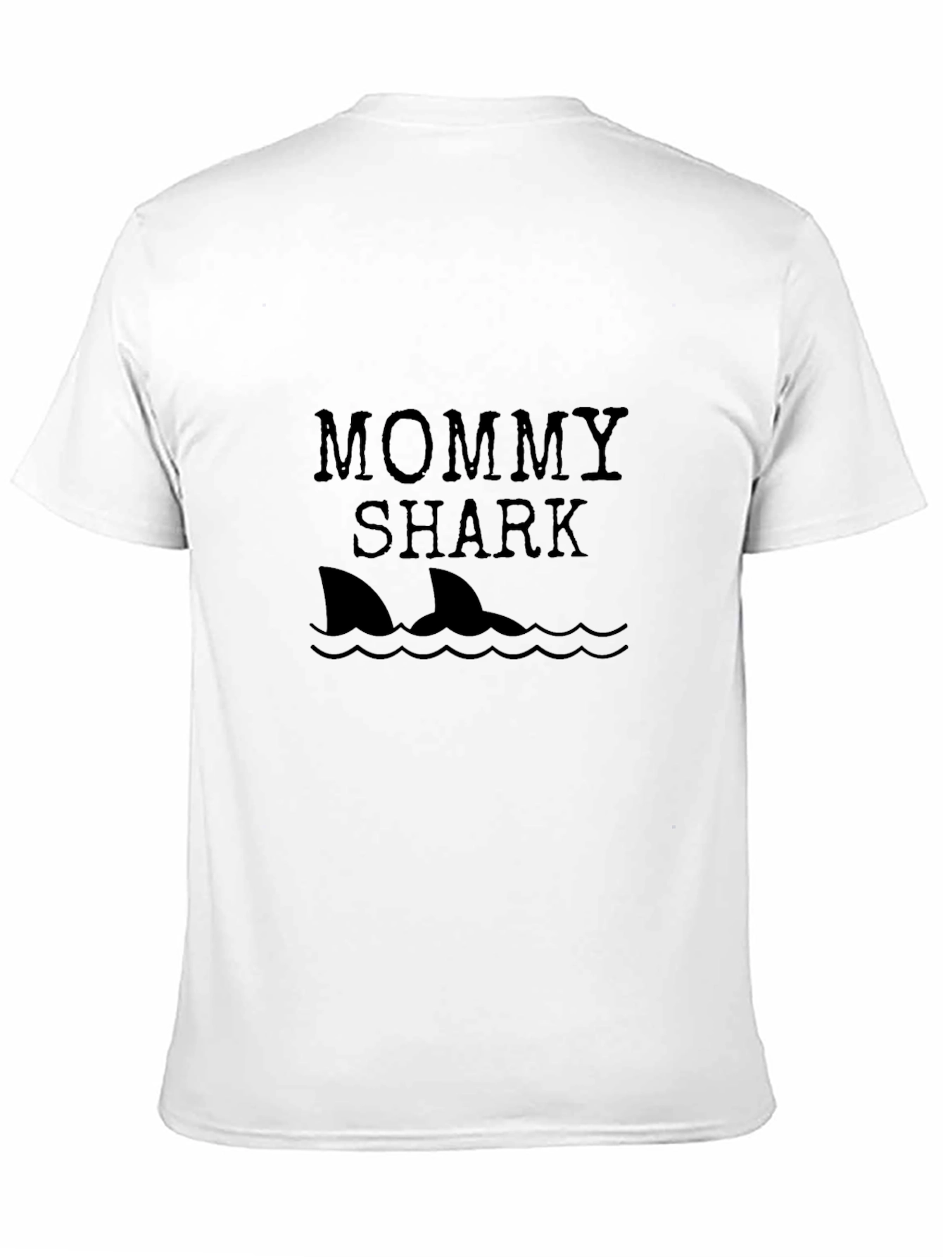 Mommy Shark Graphic Tee - Black Cotton T-Shirt