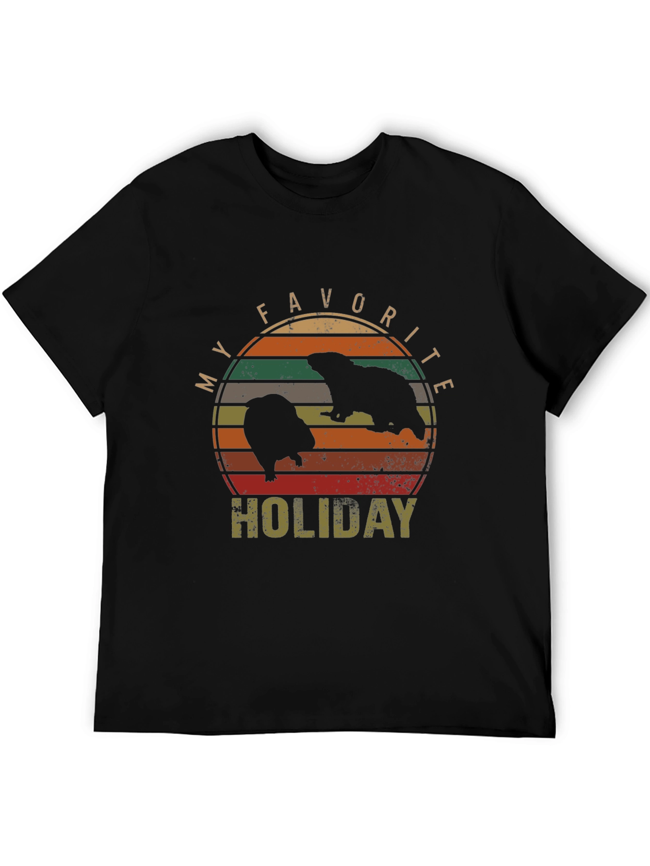 My Favorite Holiday Beaver Graphic T-Shirt