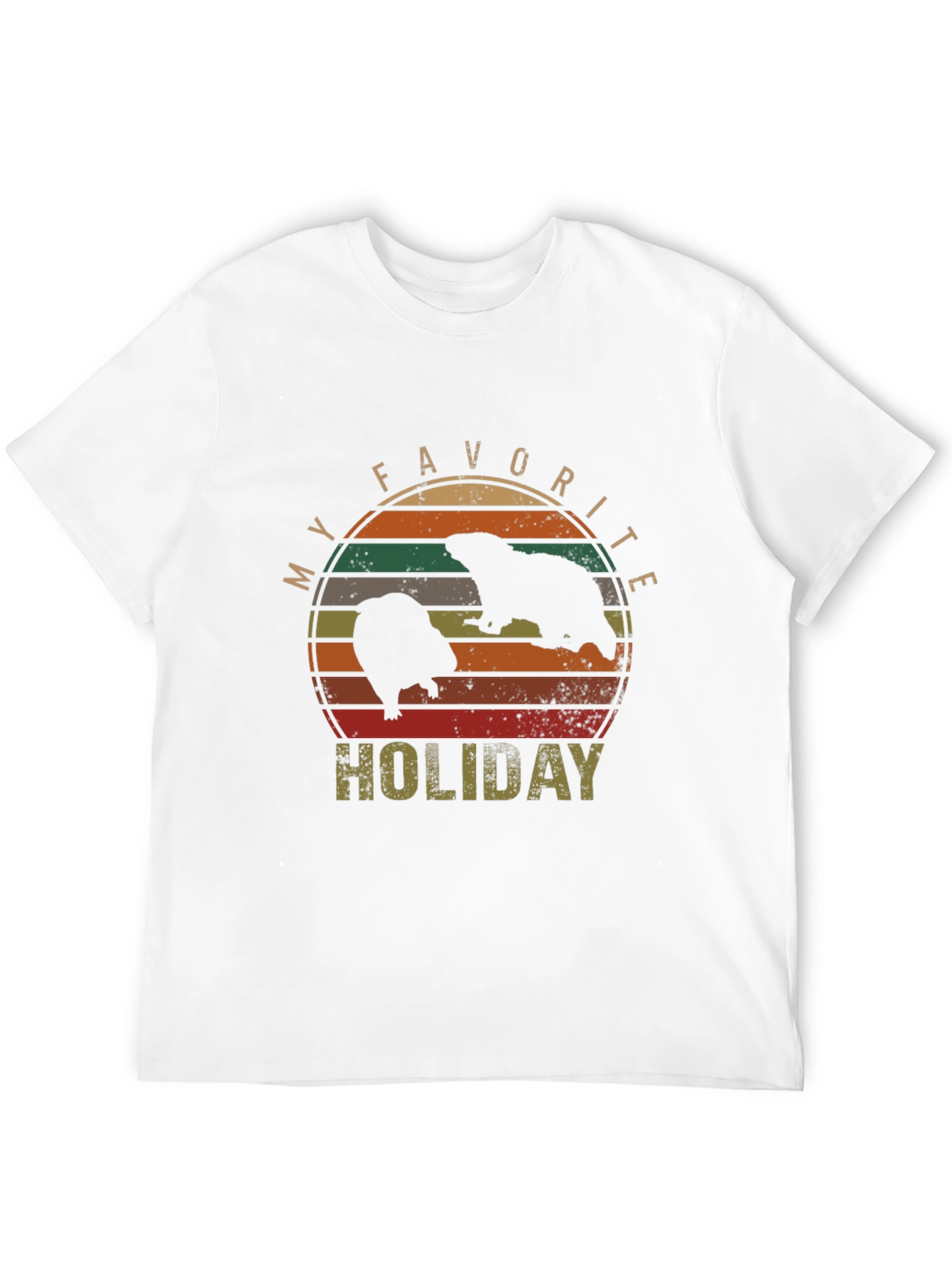 My Favorite Holiday Beaver Graphic T-Shirt