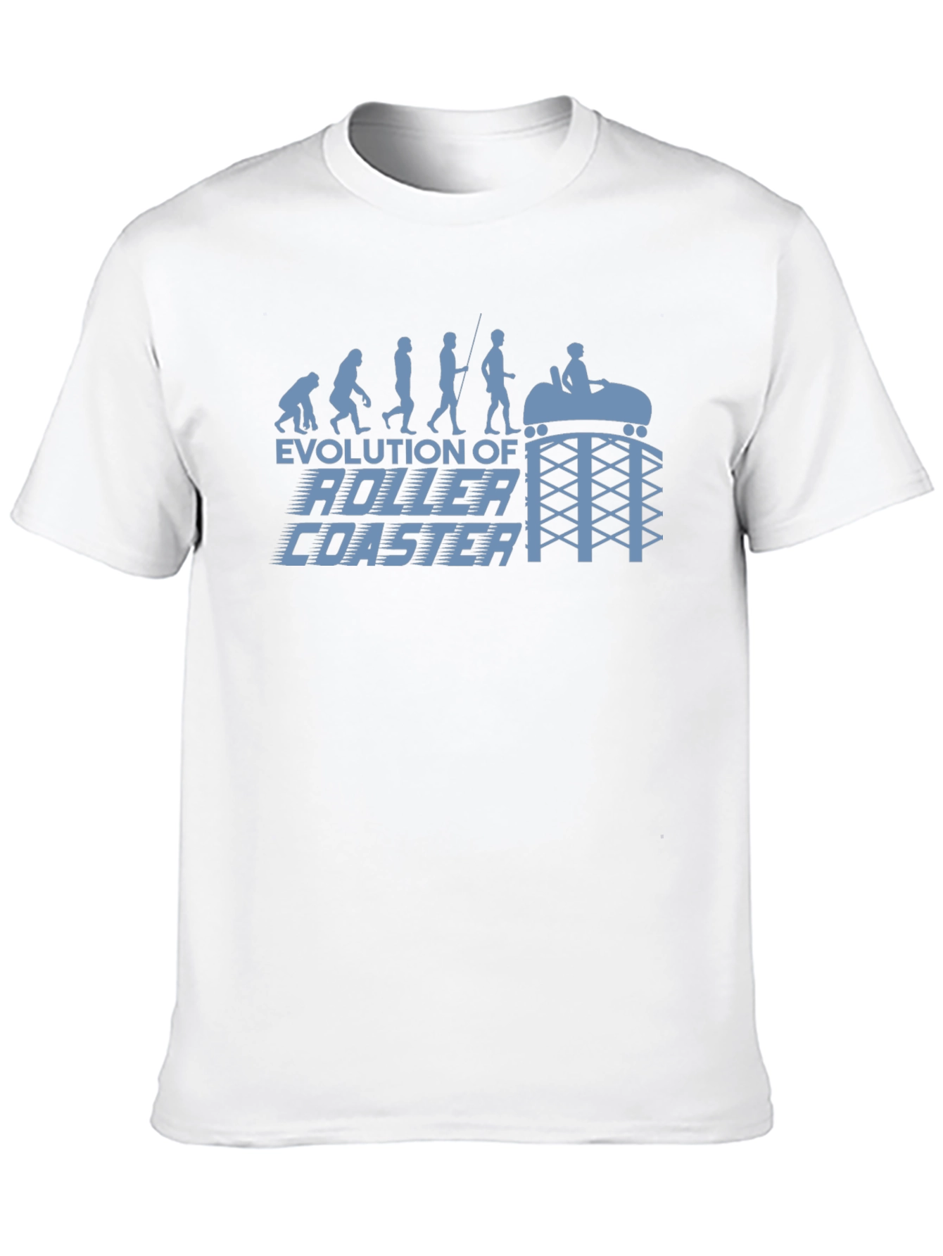 Evolution of Roller Coaster Graphic T-Shirt