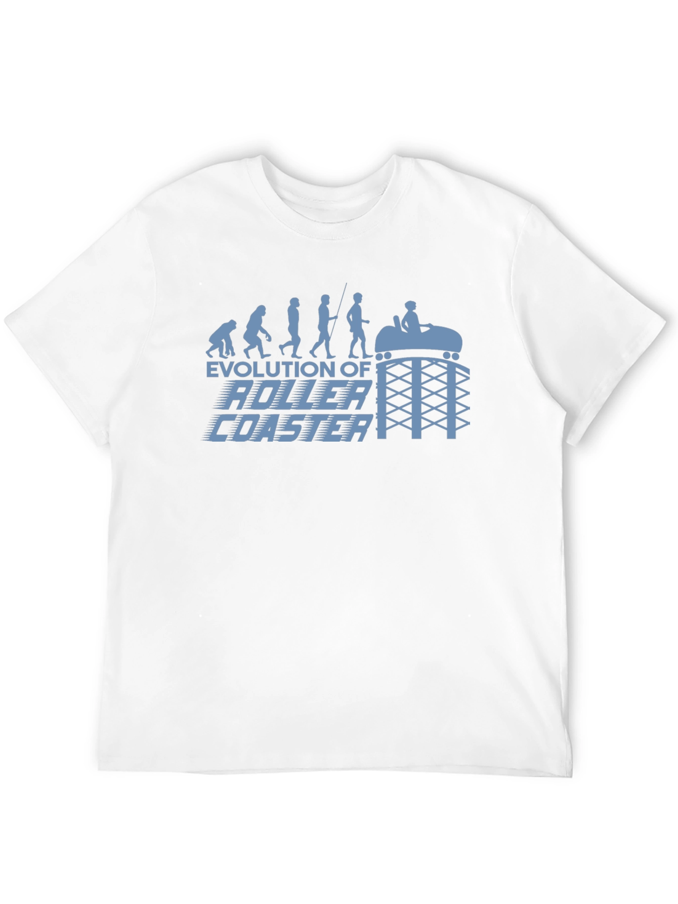 Evolution of Roller Coaster Graphic T-Shirt