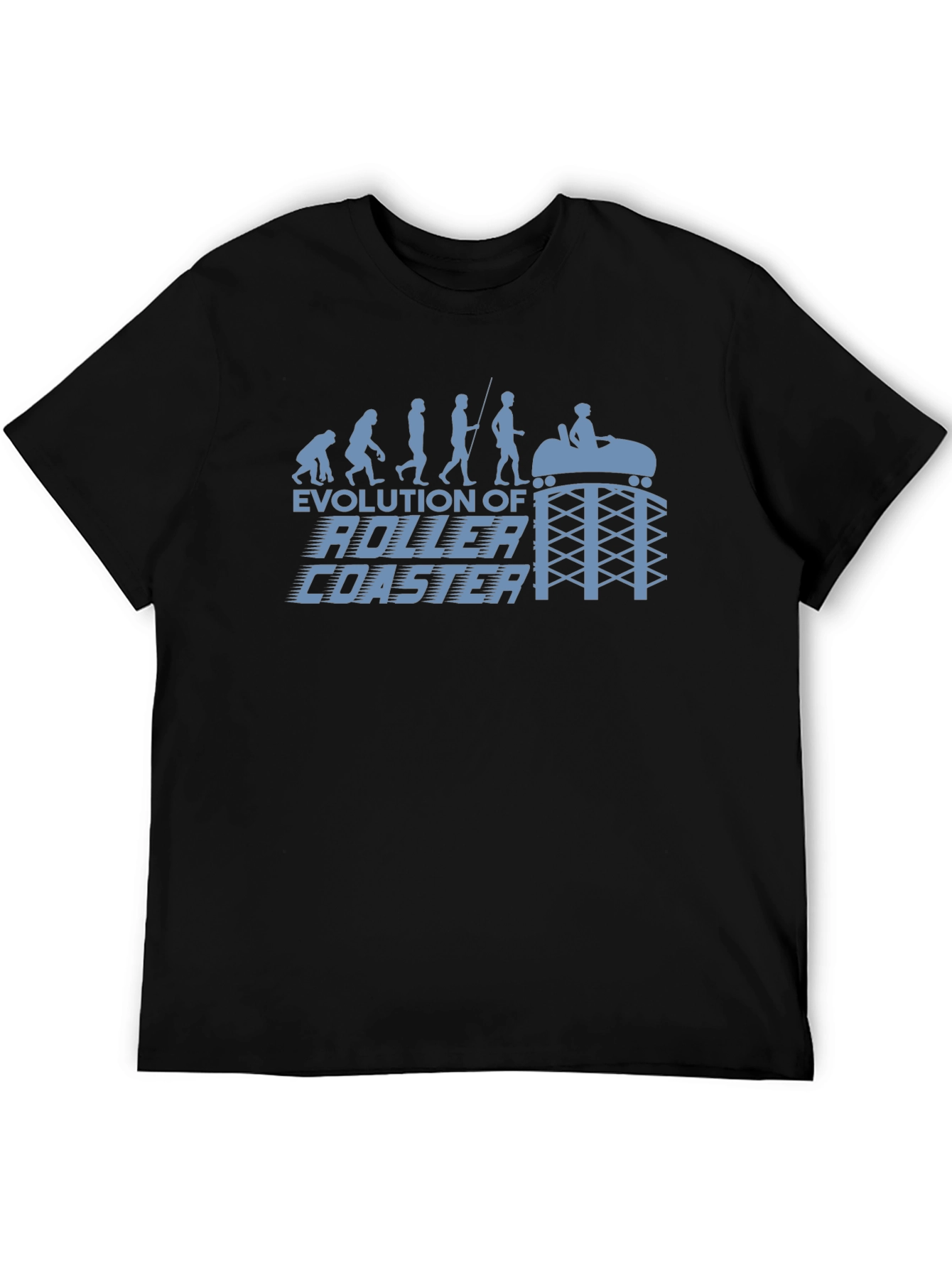 Evolution of Roller Coaster Graphic T-Shirt