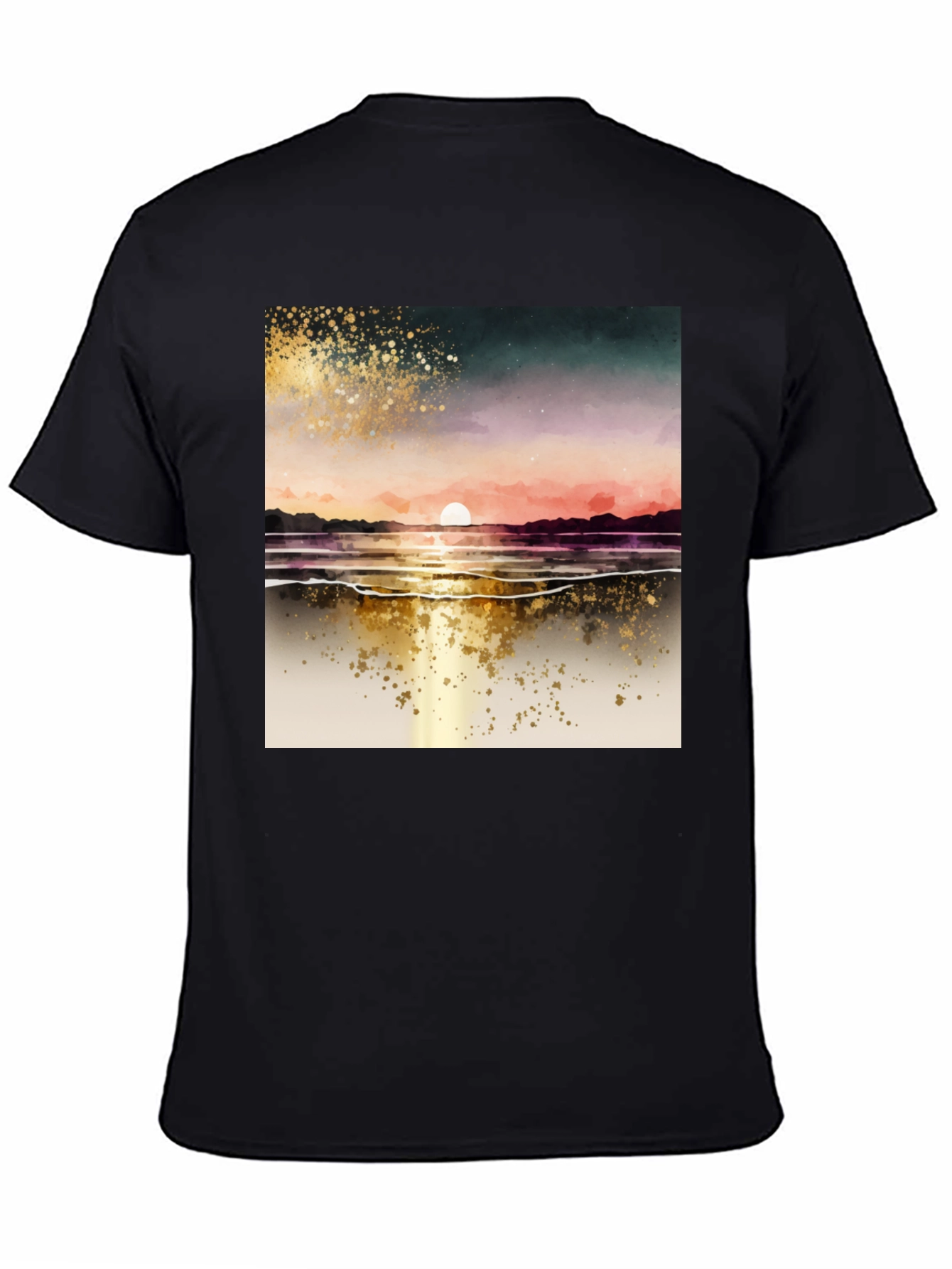 Sunset Beach T-Shirt - Artistic Graphic Tee