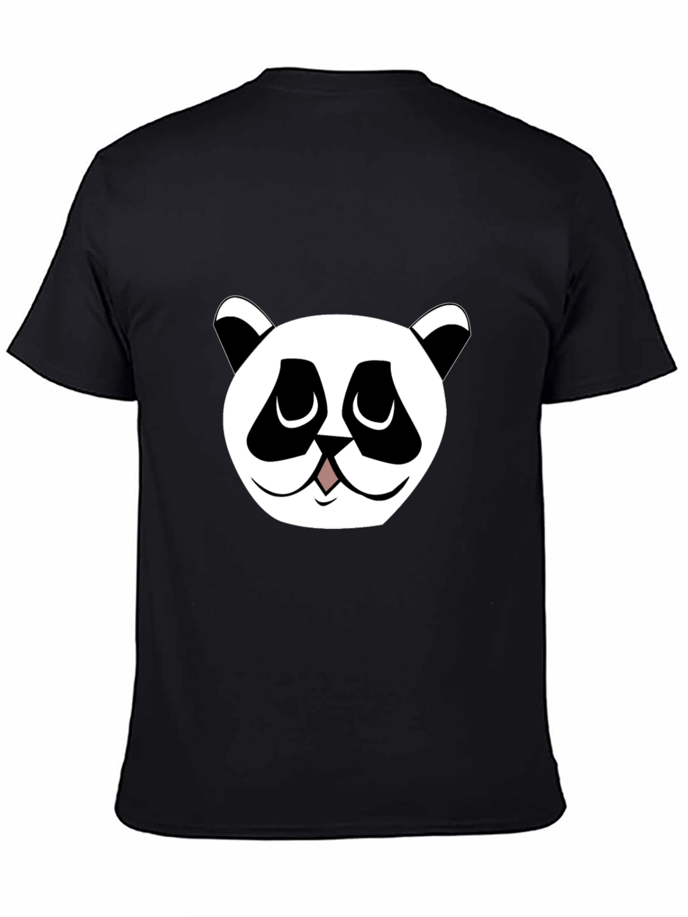 Panda Graphic Tee - Black Cotton Blend