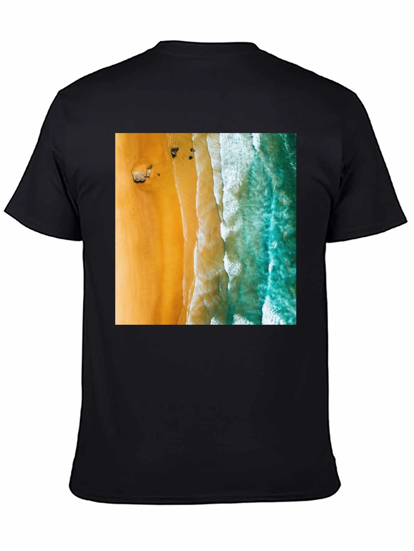 Beach Aerial View Graphic Tee
